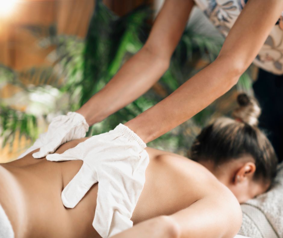Garshan- Seidenhandschuhmassage