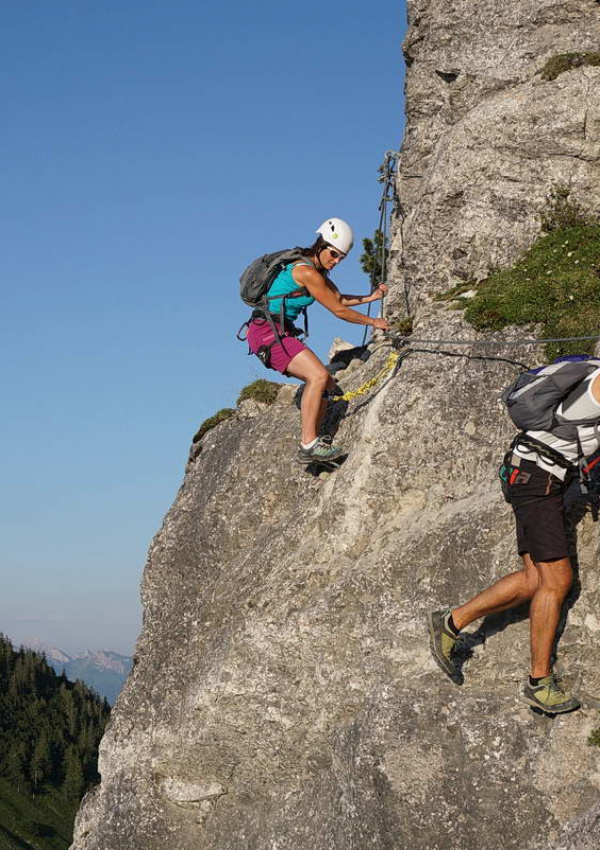 Edelrid via ferrata - action on the local mountain Iseler!