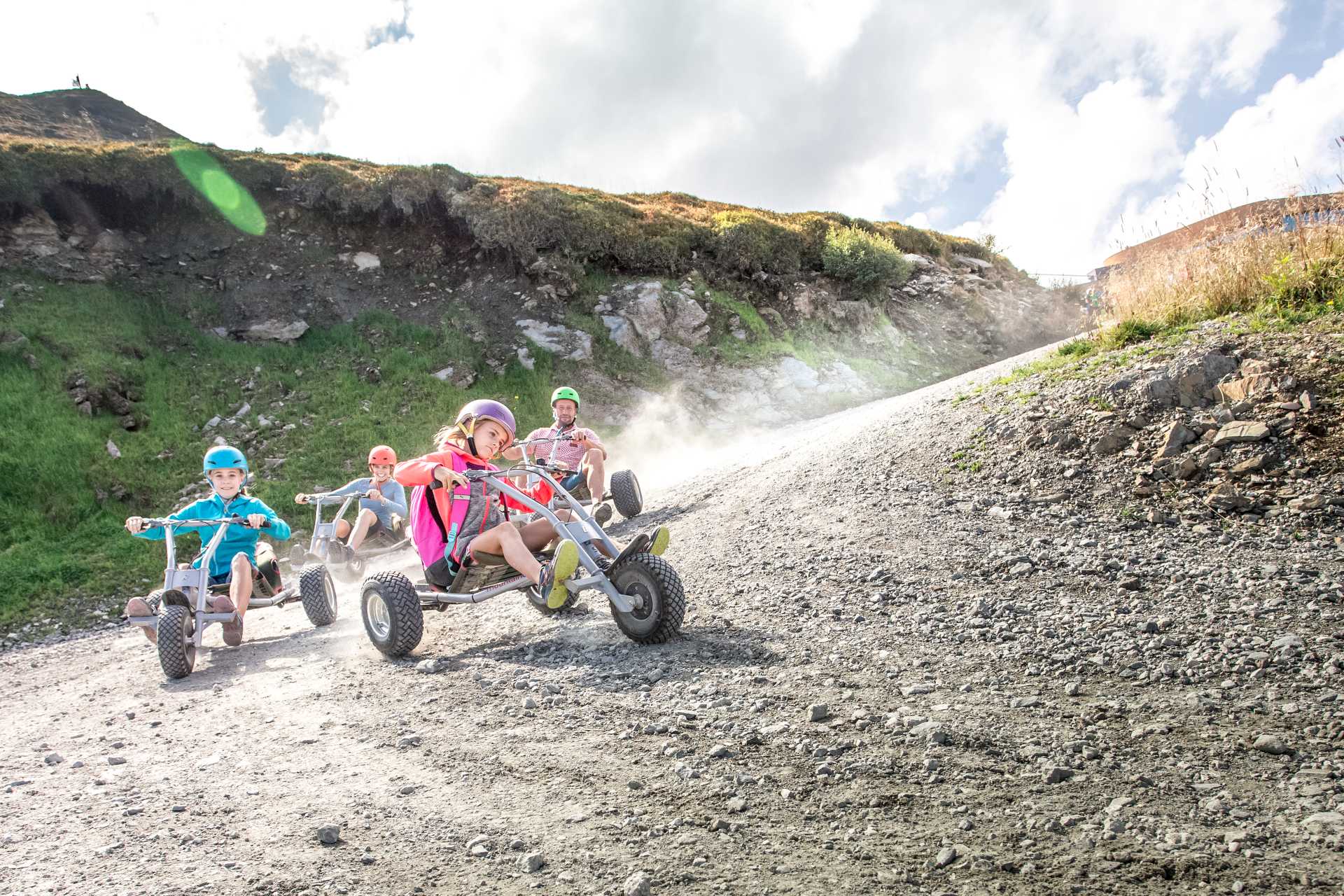 Driving fun with the mountain carts