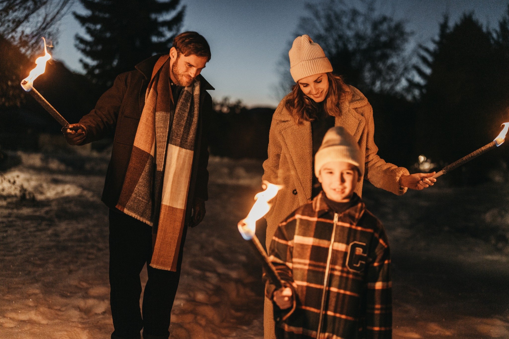 DIY torchlight hike