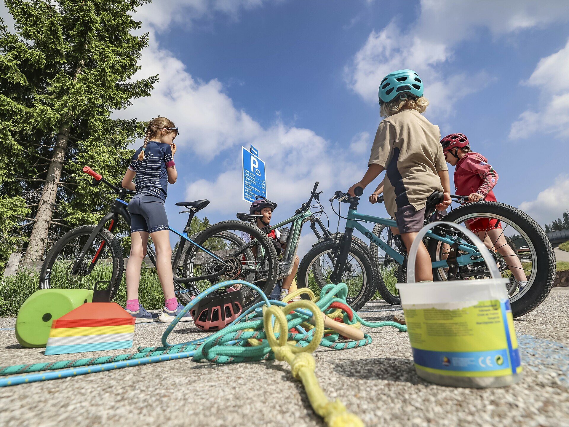 Rosadira Bike Kids - Bikeparcour. Selbst gemacht und ausprobiert