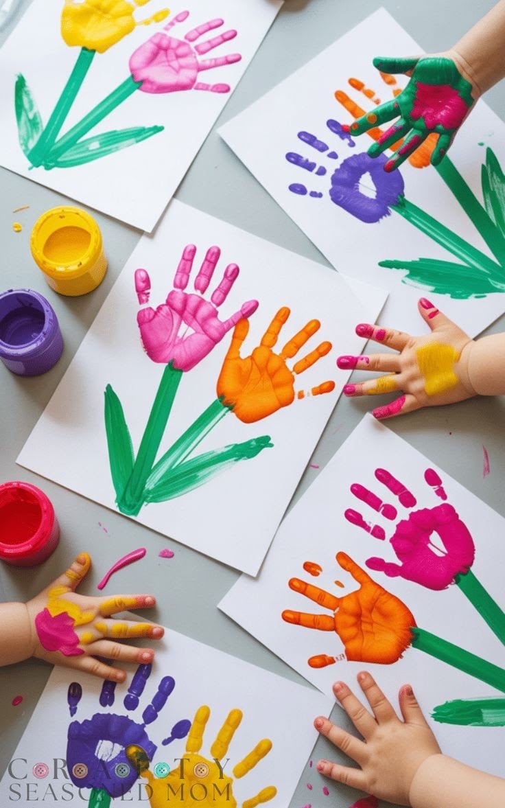 Painting with finger paints
