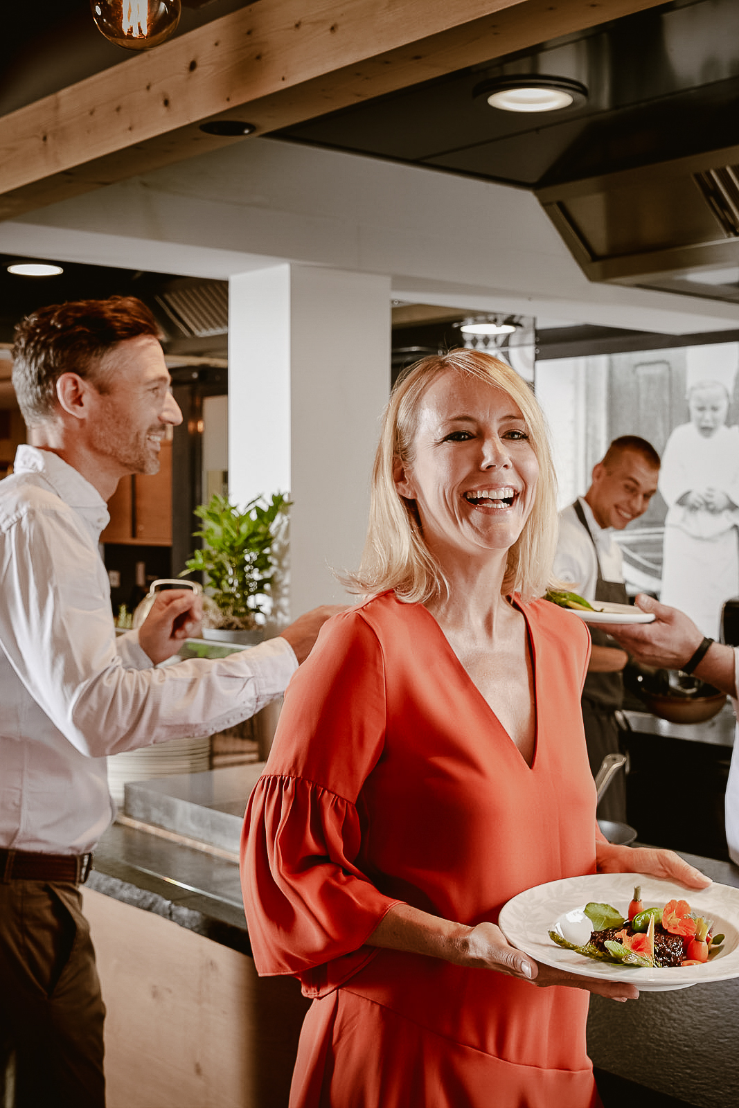 Front-Cooking am Mittag