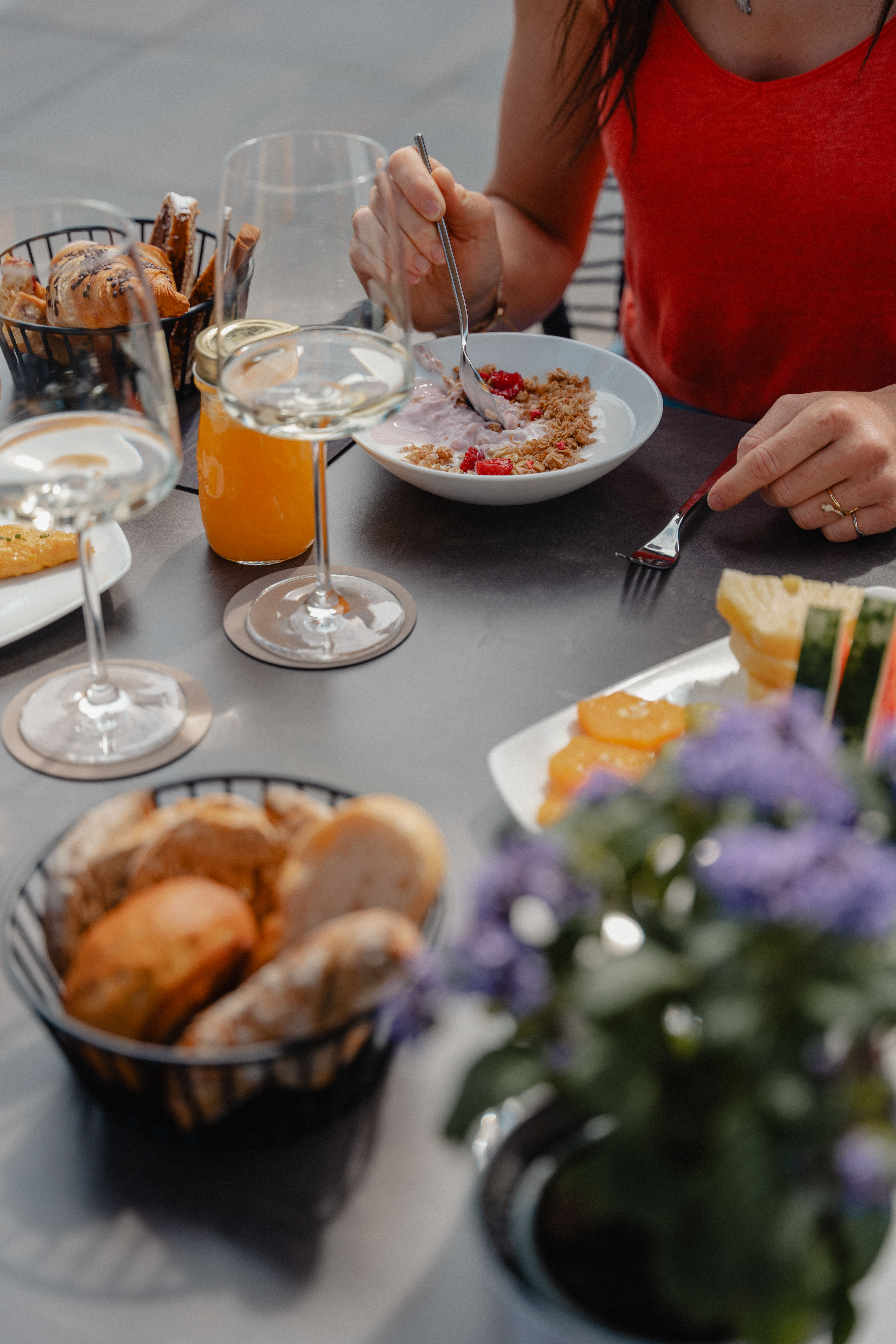 Gourmet Frühstück 
auf unserer 
Panorama-Sonnenterrasse