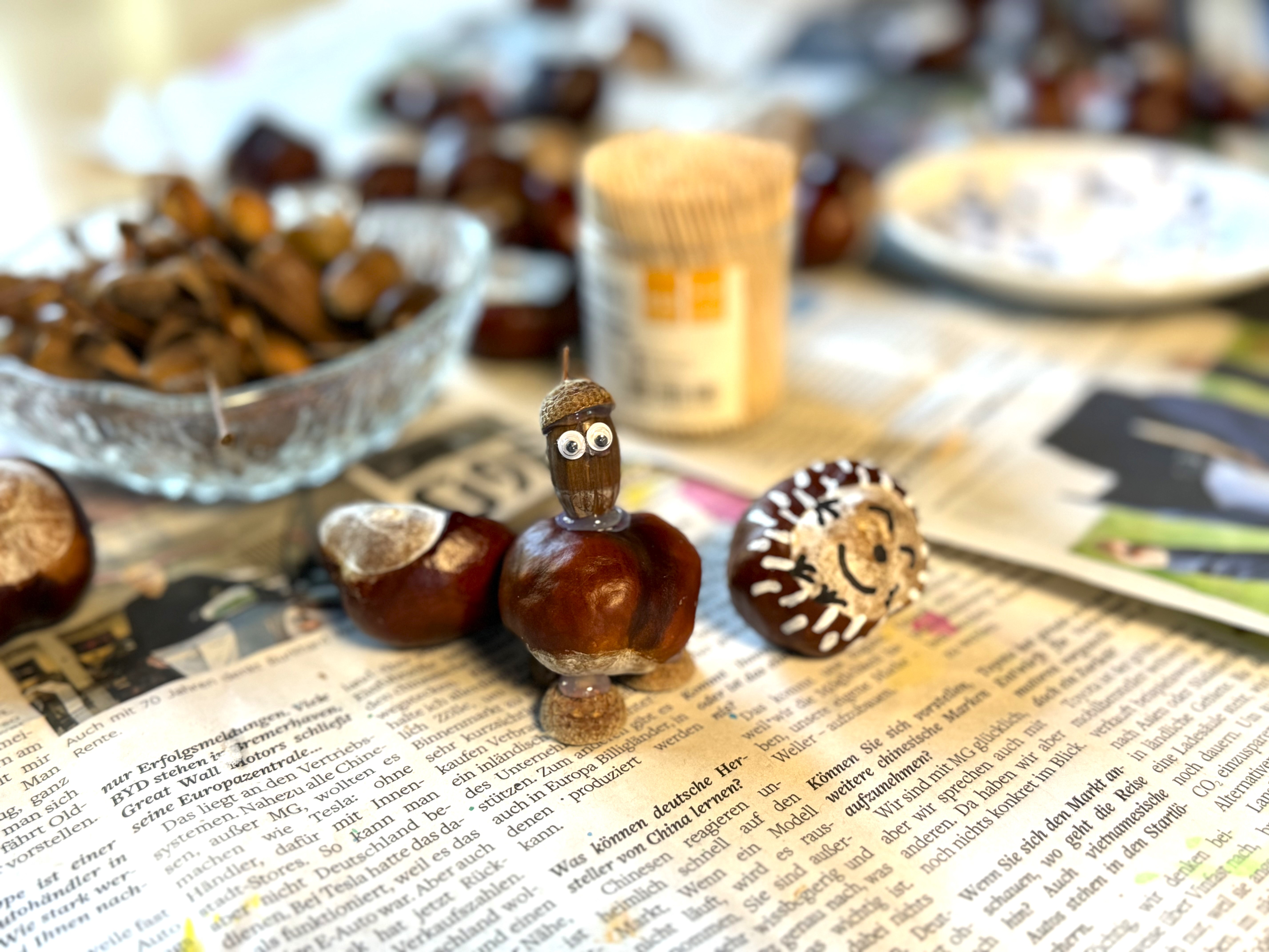 Making chestnut figures
