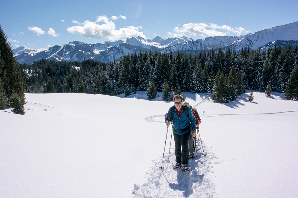 Schneeschuhwanderung Zöbler Wald