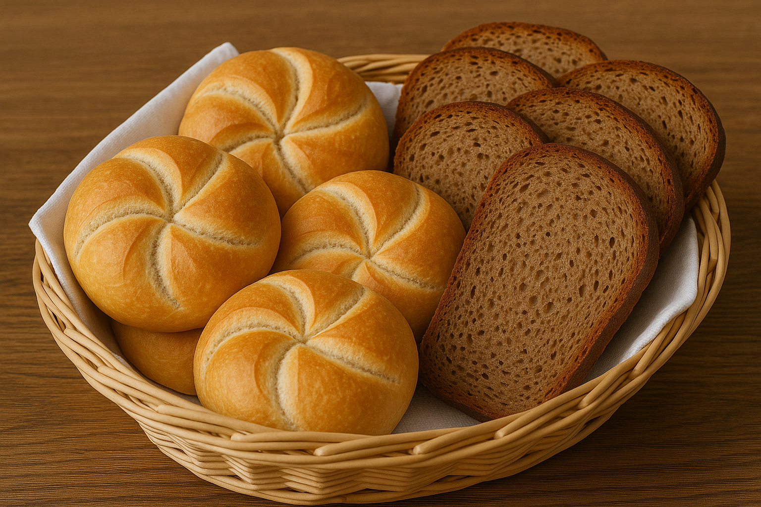 Bread roll service for our house guests