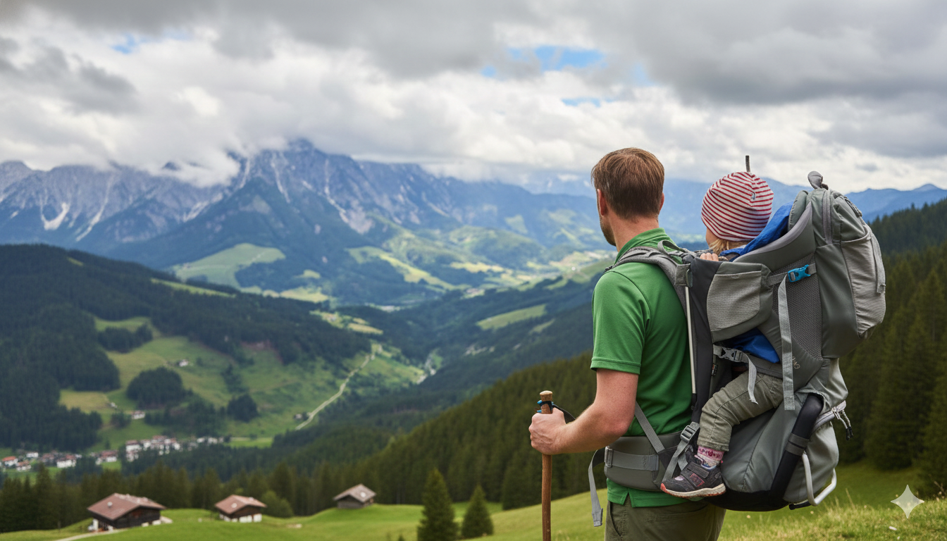 Rückenkraxe - entspannt gemeinsam in den Bergen unterwegs