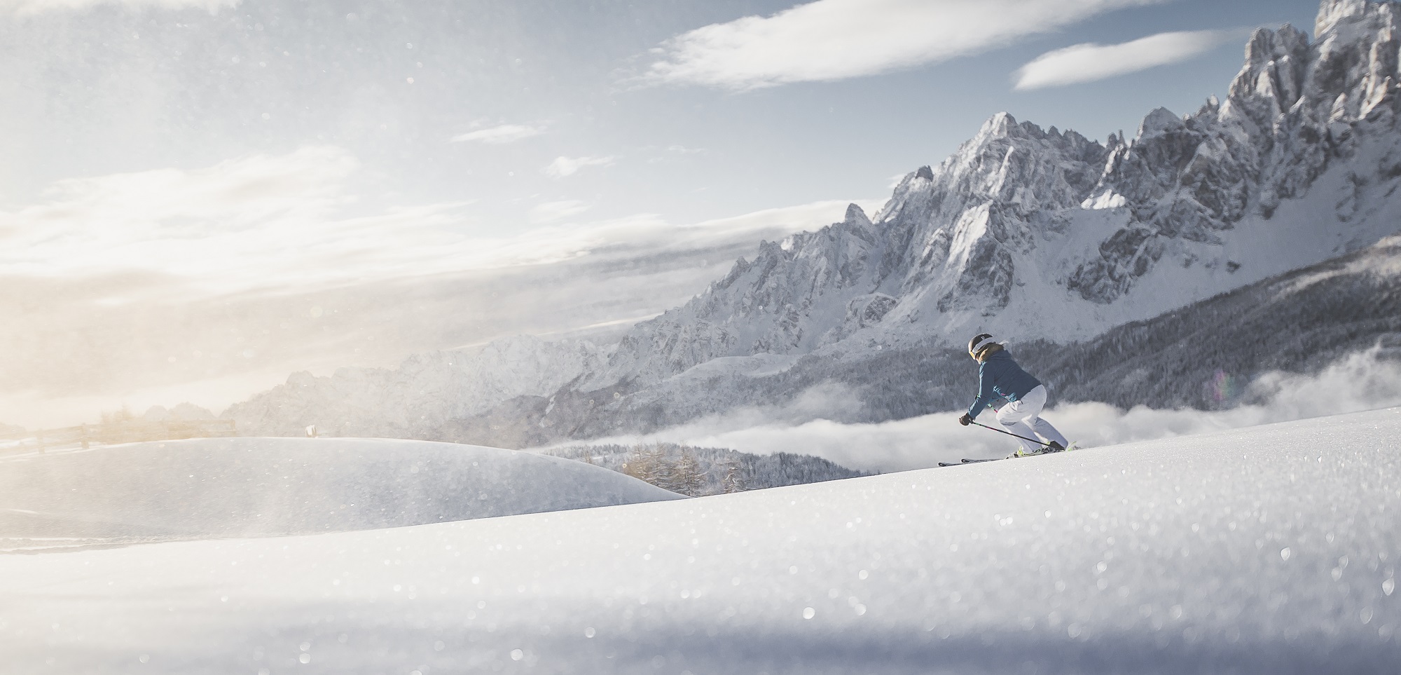 * Easy winter hike to Hofstatt Alm