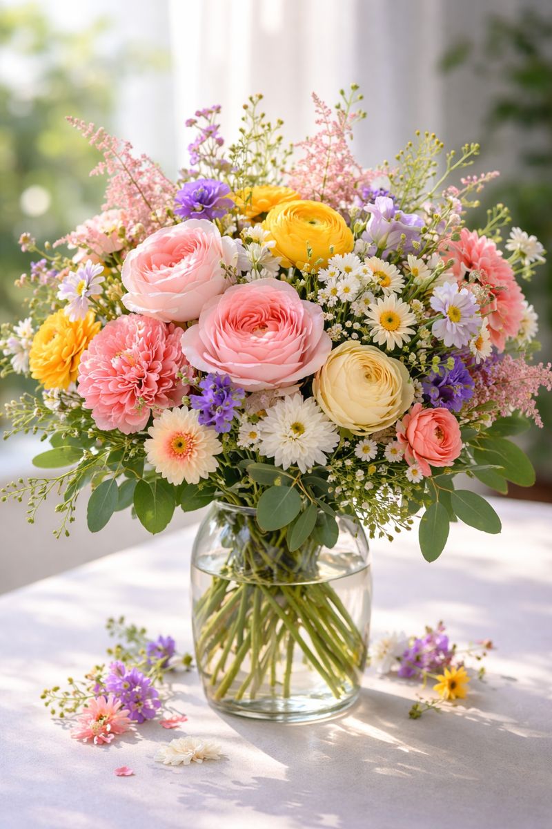 Flowers for love or birthday wishes