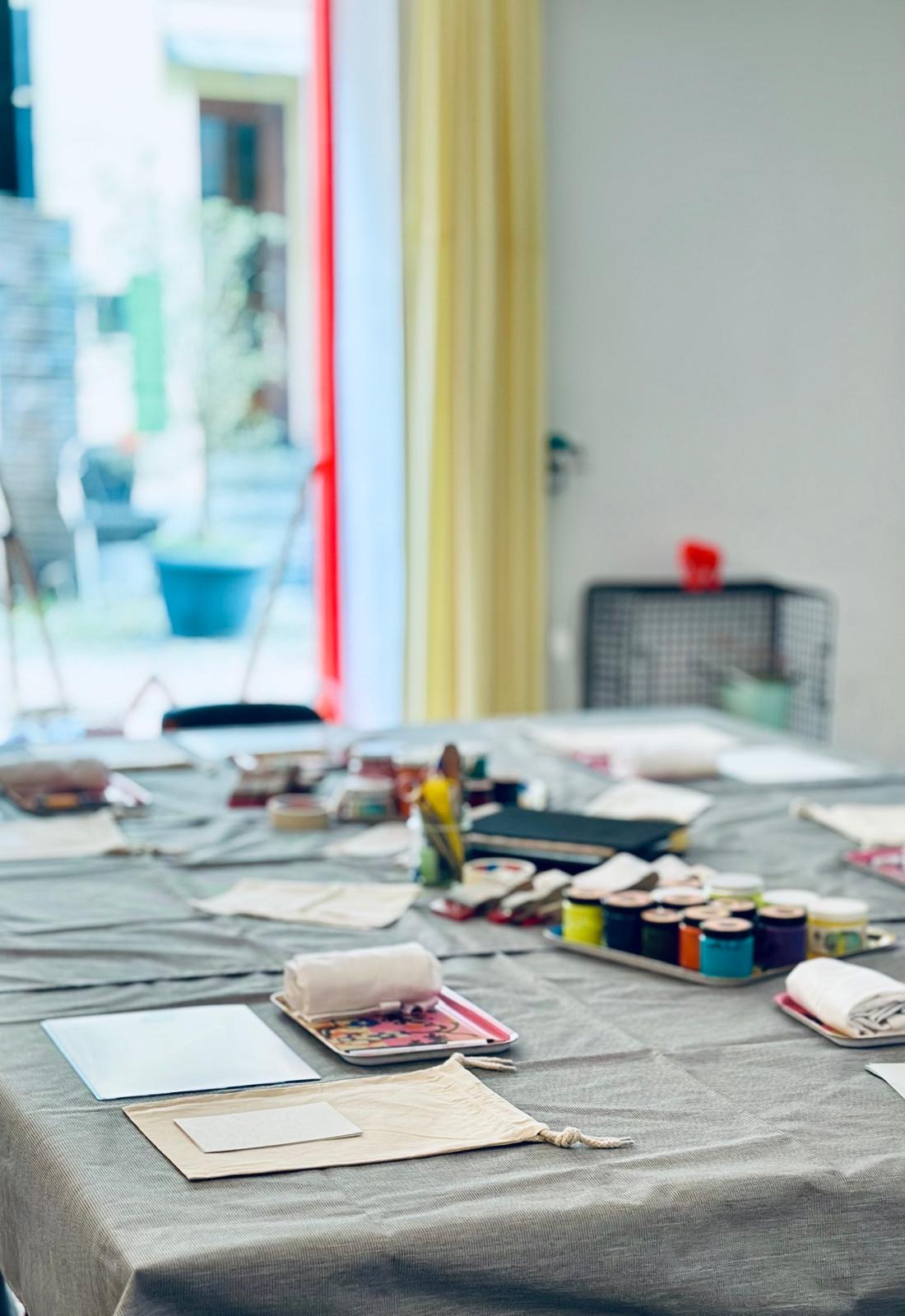 Siebdruck Workshop mit Juli 