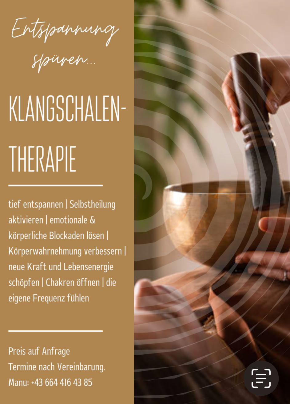 Singing bowl therapy/sound bowl massage