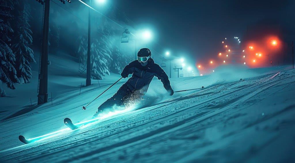 Night skiing on the Keilberg