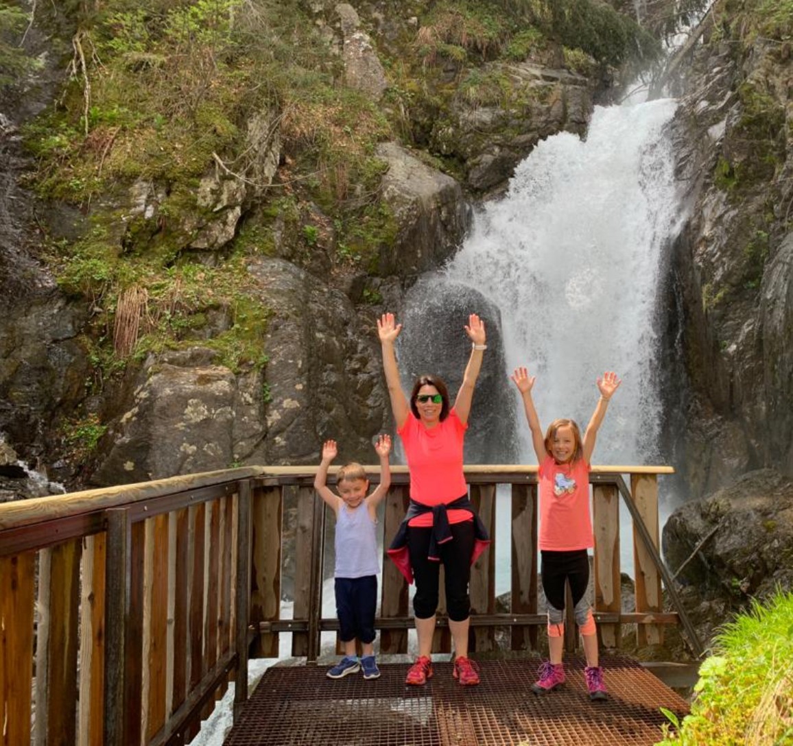 Familien-Wanderung Celar Wasserfall