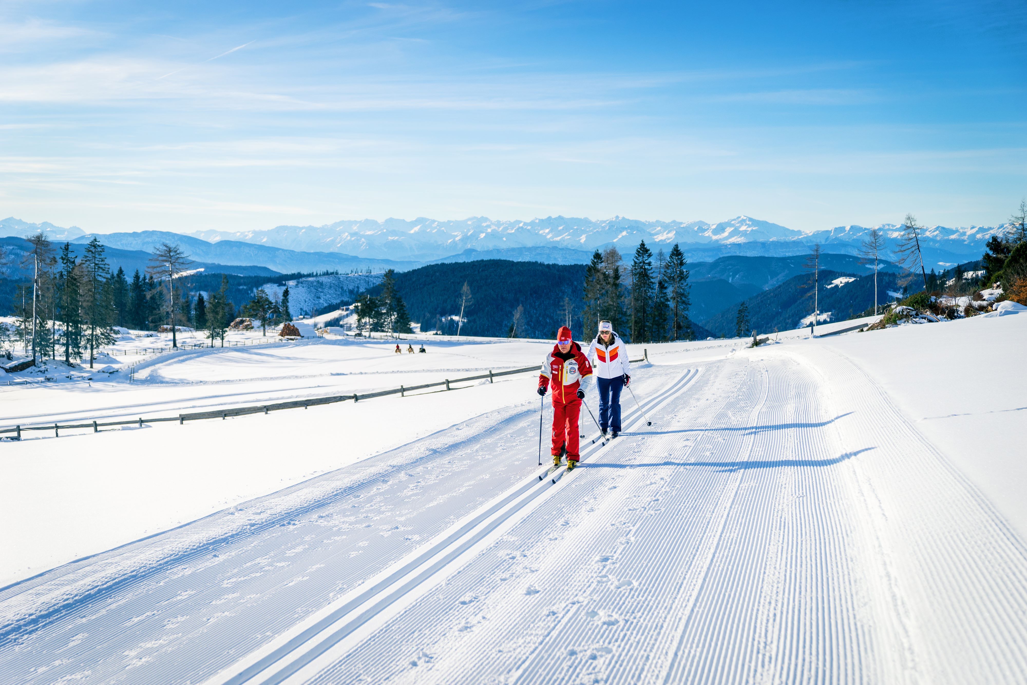 Cross-country skiing
in Carezza