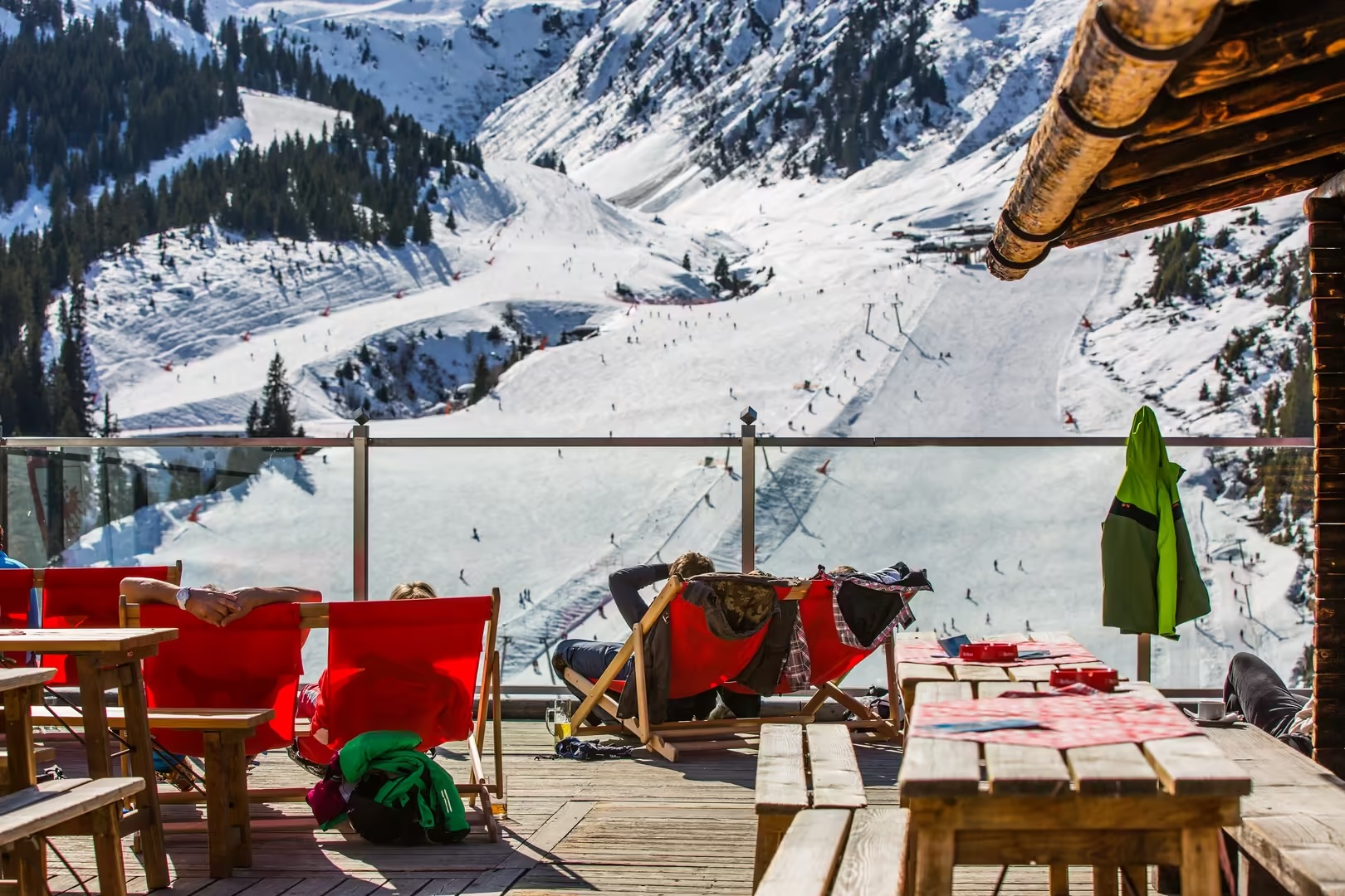 Relaxing on the Montana Alm