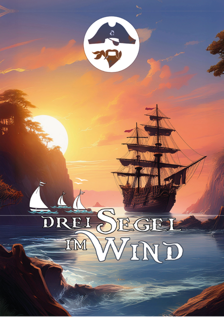 Drei Segel im Wind