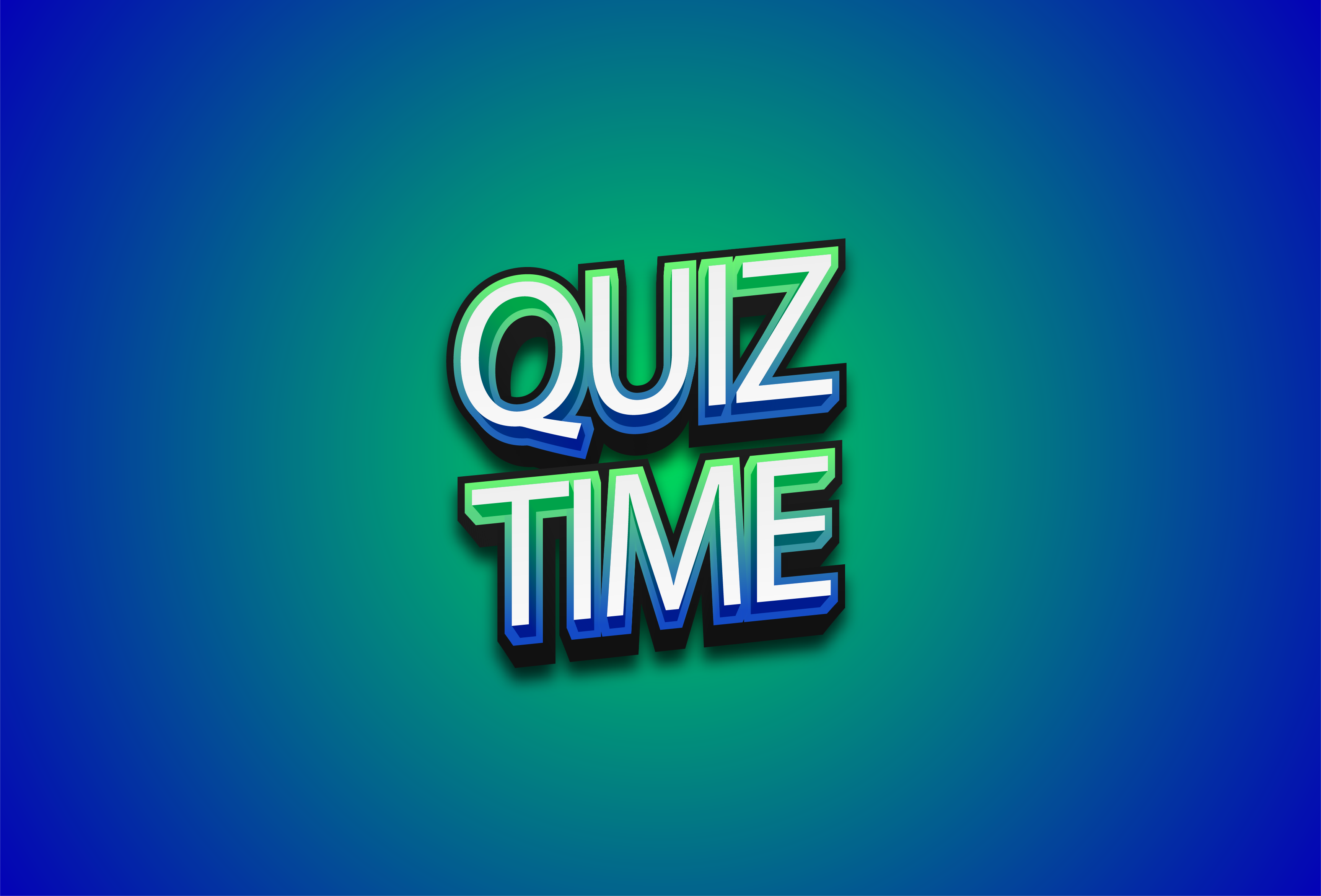 Family quiz evening