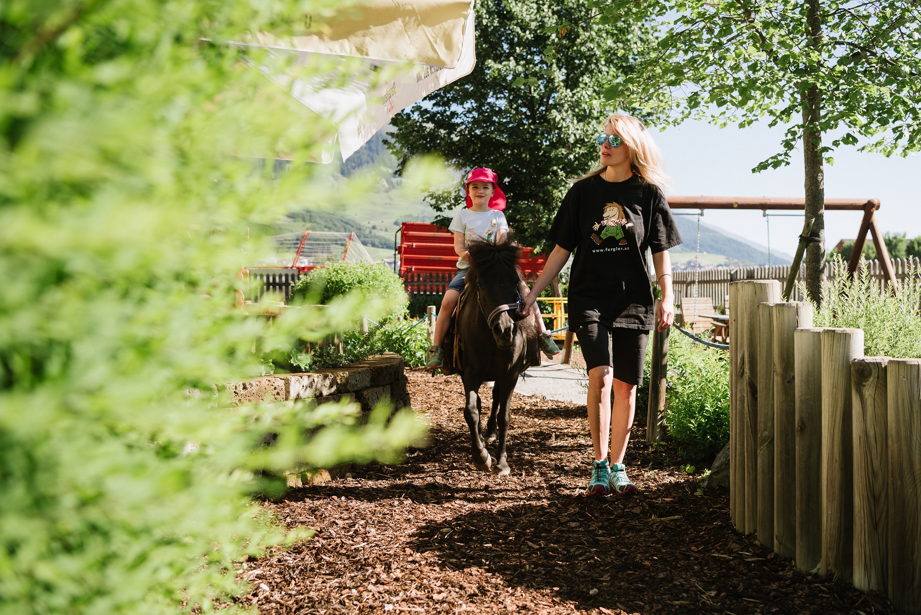 Pony rides with the childcare