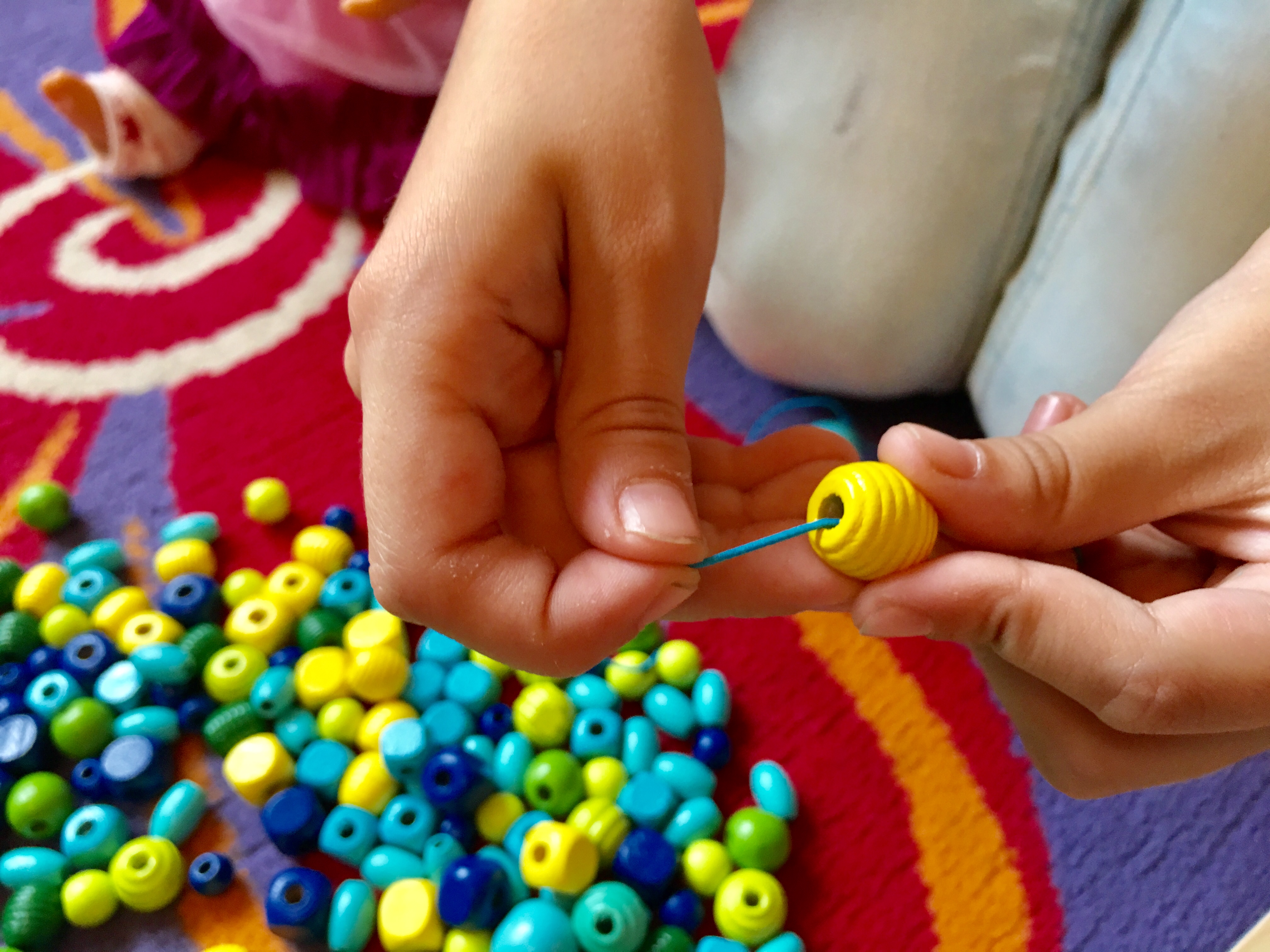 Necklaces & bracelets craft with our childcare Silvia