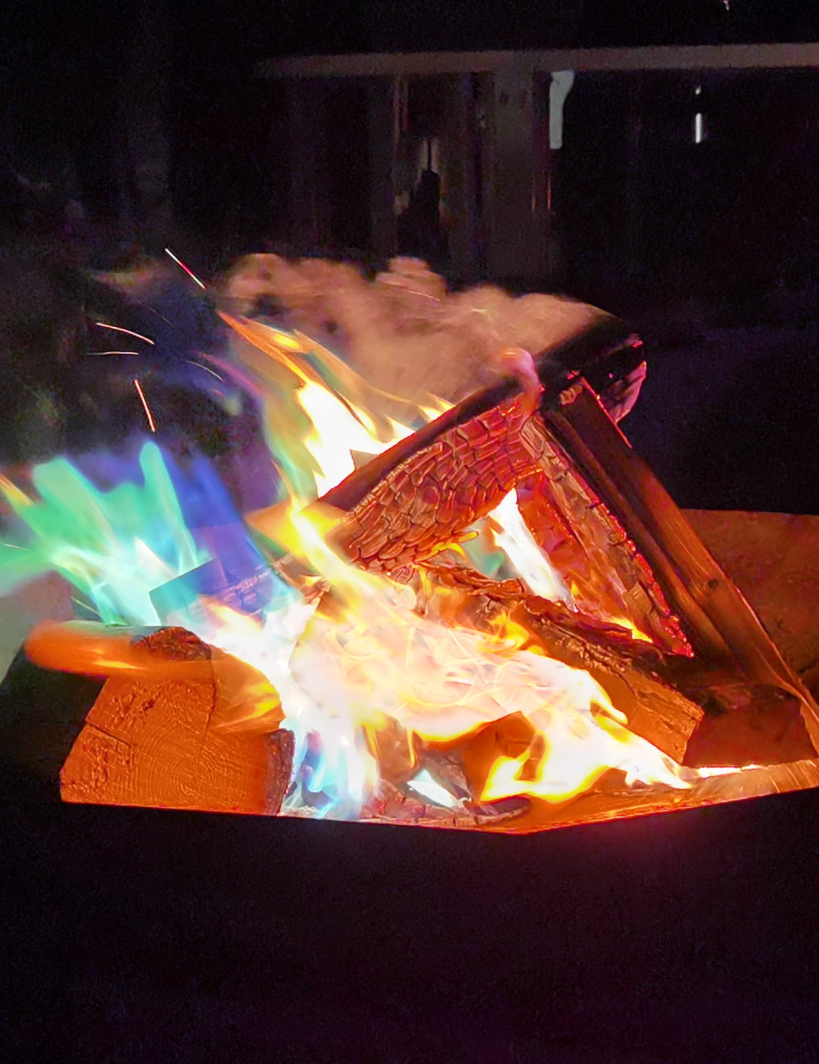 Campfire - stick bread barbecue