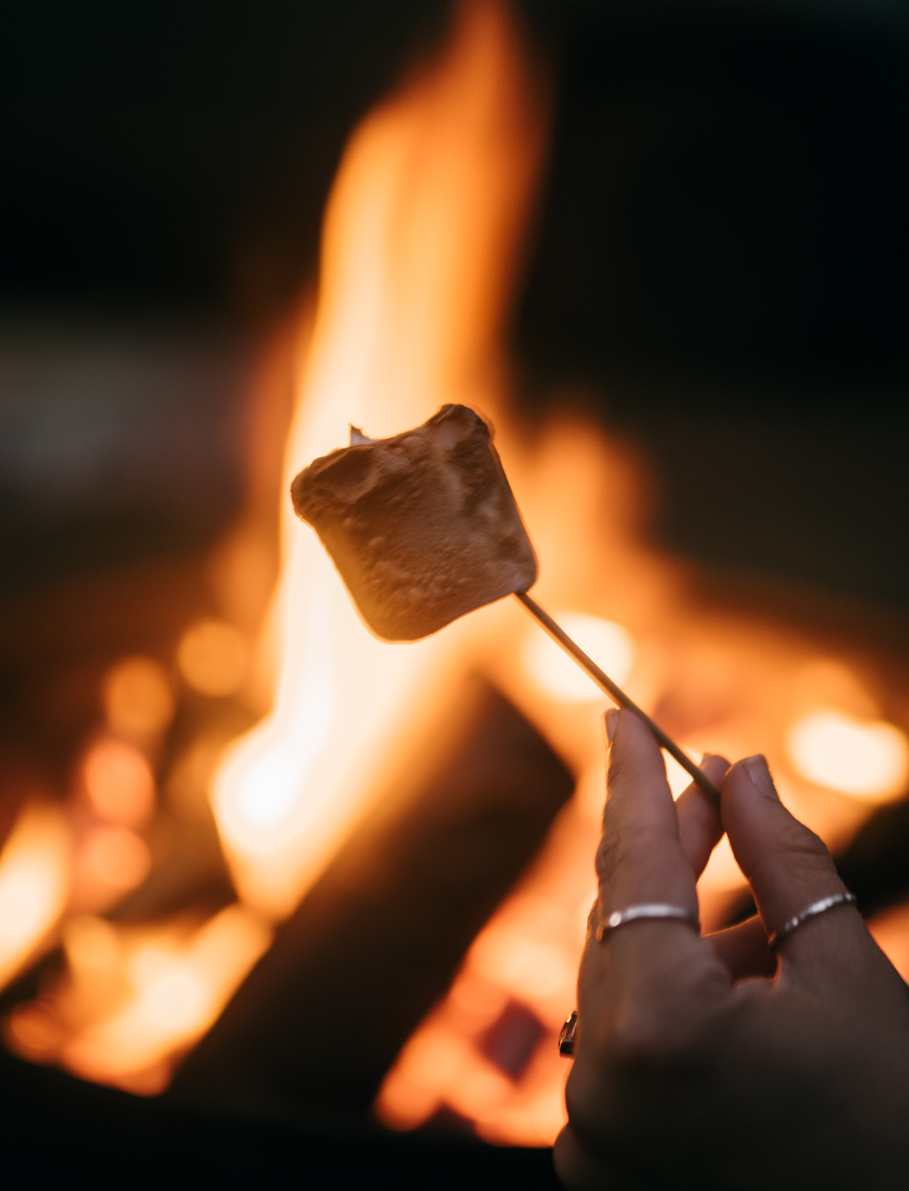 Crackling summer evenings with marshmallows