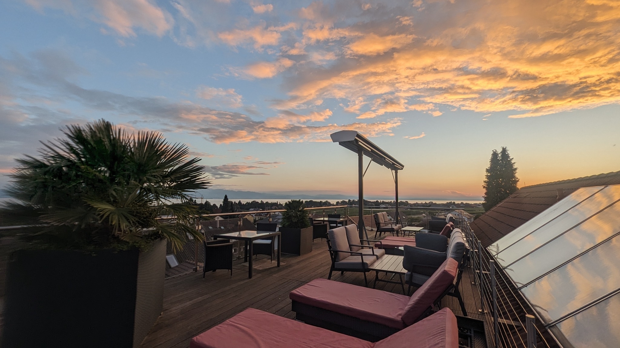 Panoramic enjoyment on our roof terrace