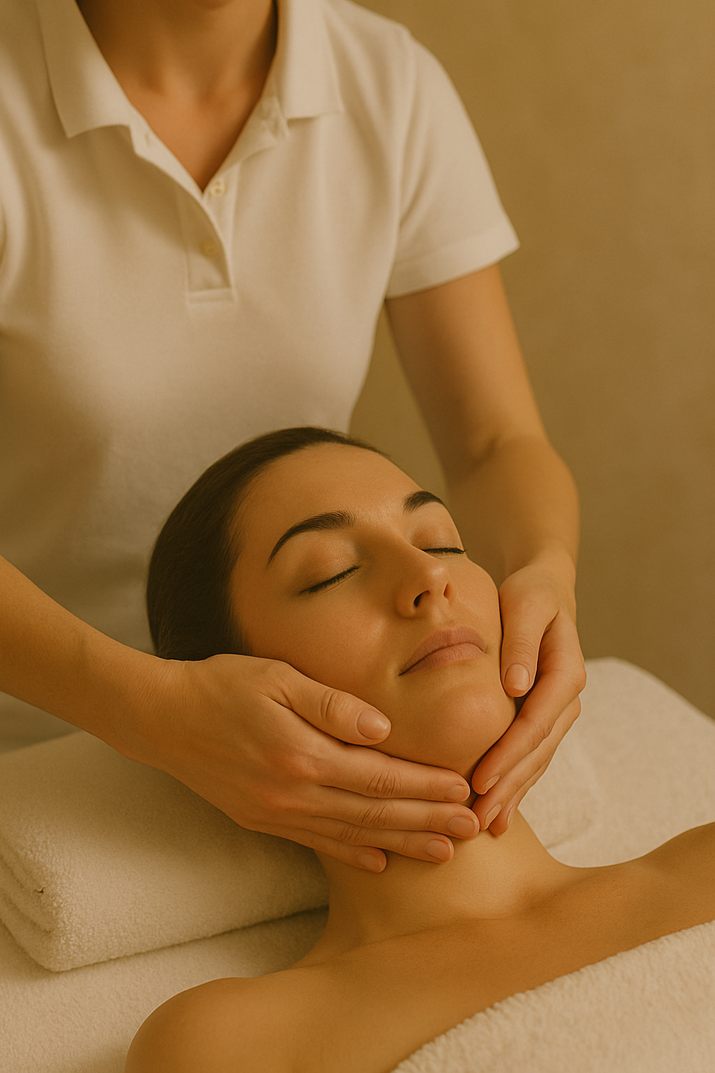 Facial lymphatic drainage - gentle decongestion & fresh radiance