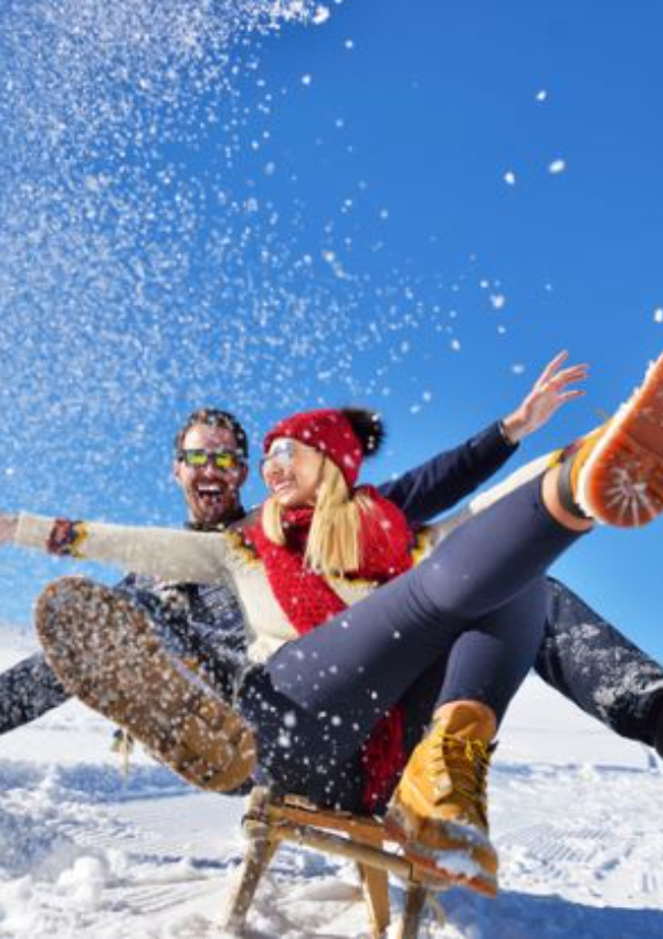 Night tobogganing in Gurgl