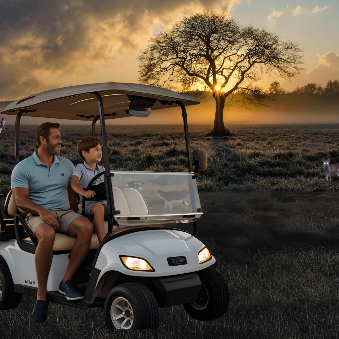 Animal safari with children