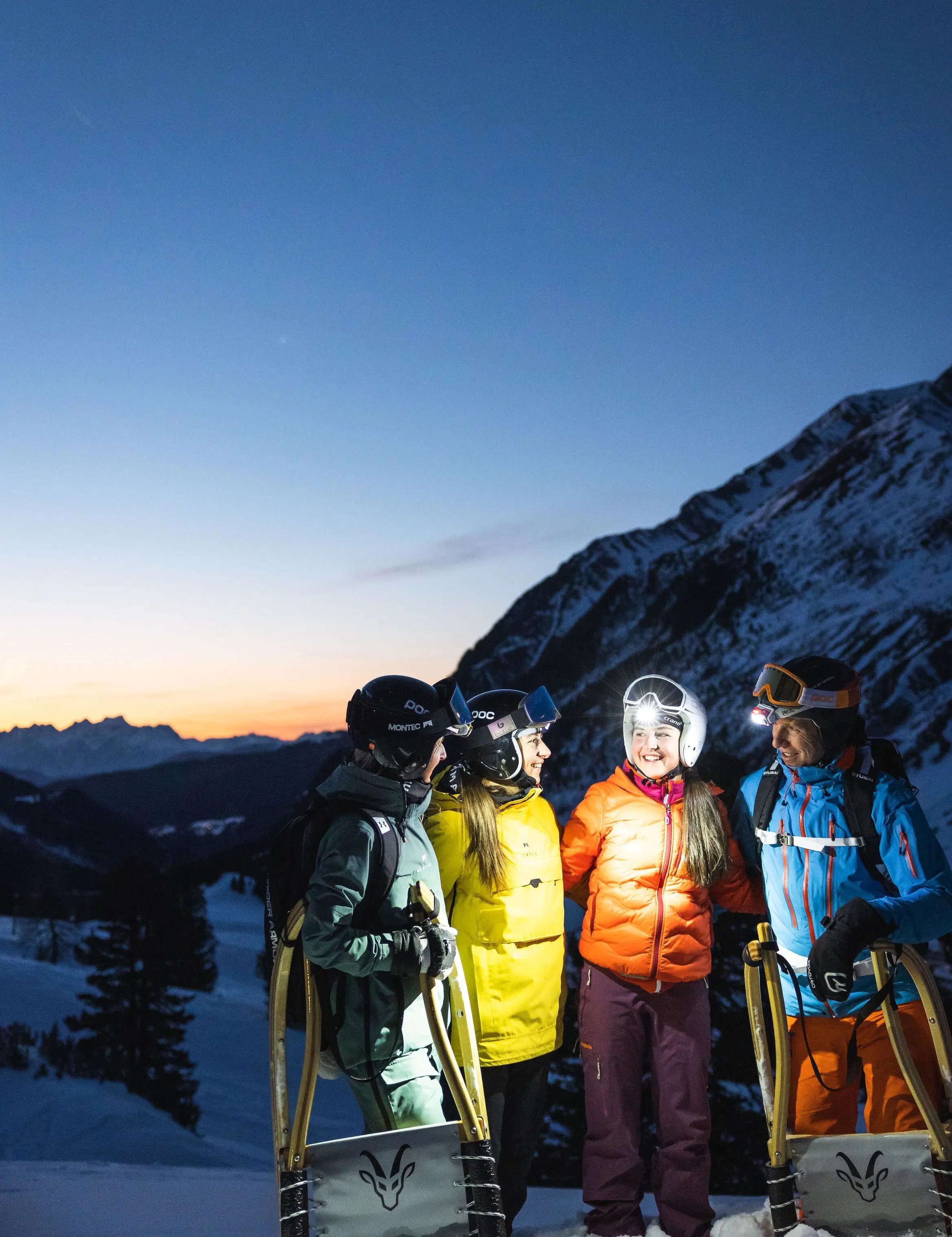 The first on the mountain! Sunrise tobogganing & breakfast on the mountain with Susan
