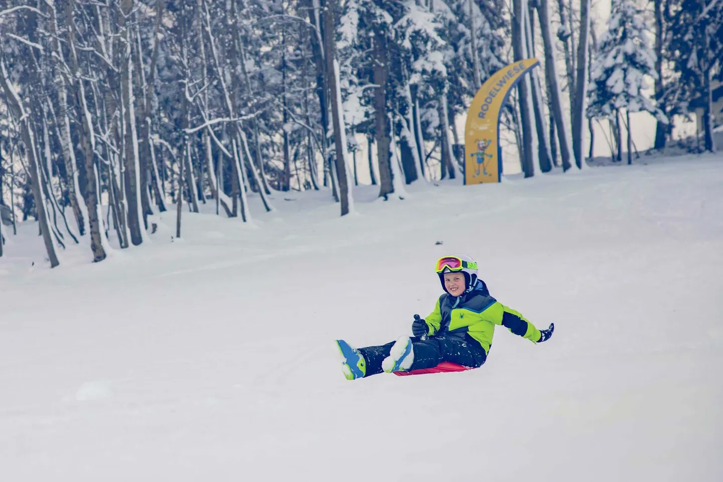 Tobogganing fun for the whole family in the Wexl Arena