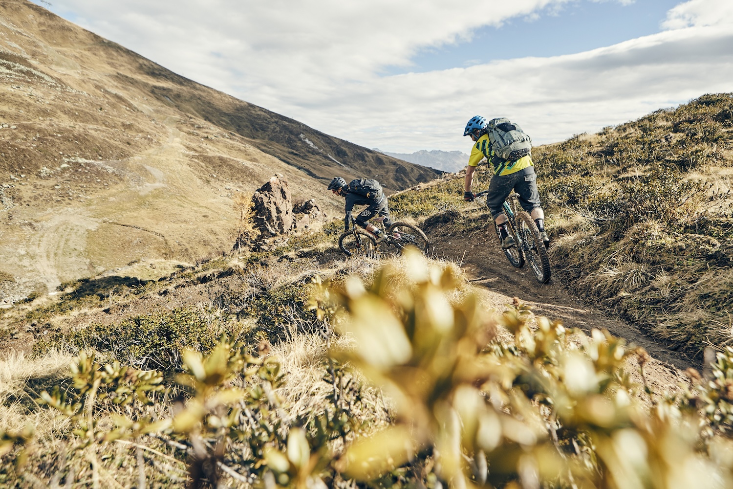 Downhill biking