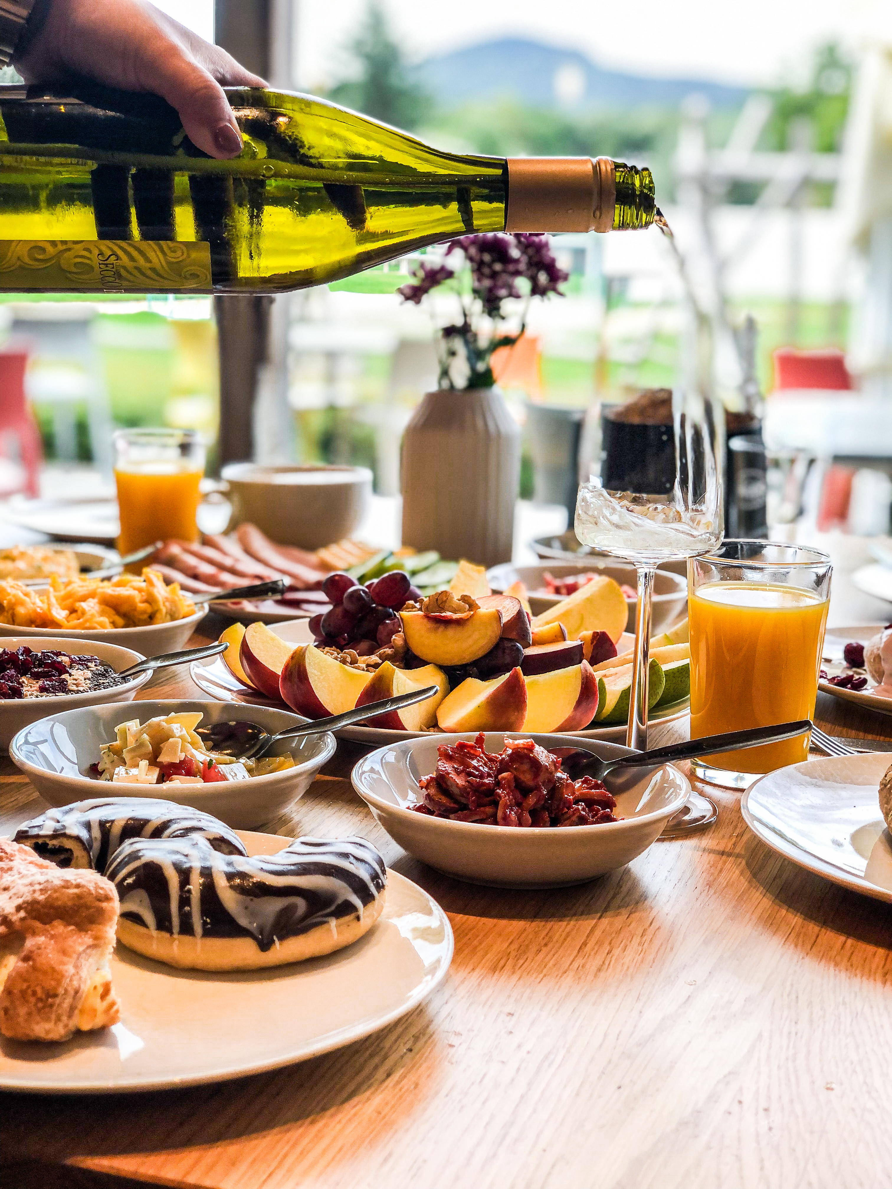 Brunch in the parlor