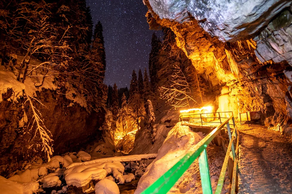 Fackelwanderung durch die Breitachklamm