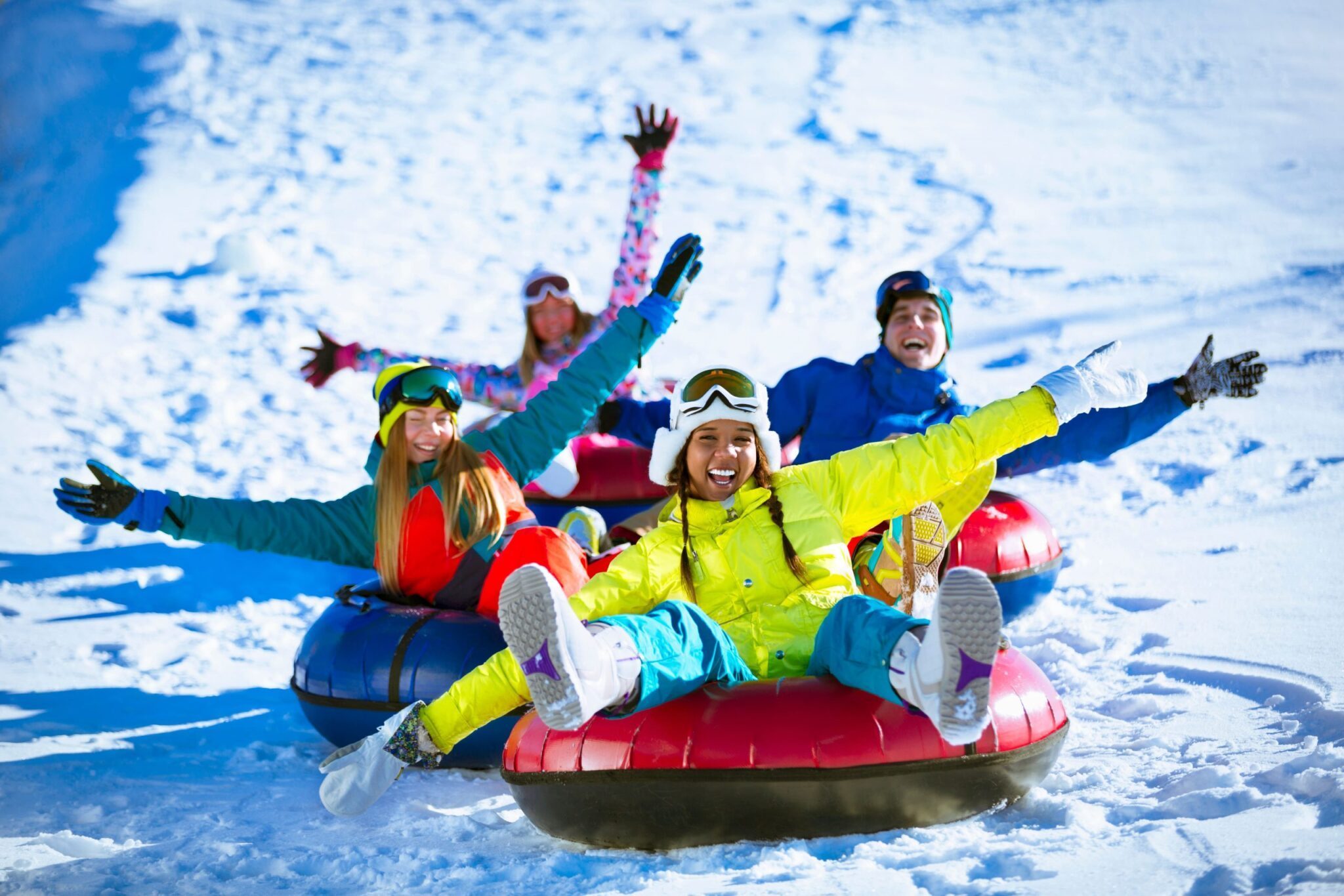 Snow tubing in Bozi Dar (CZ)