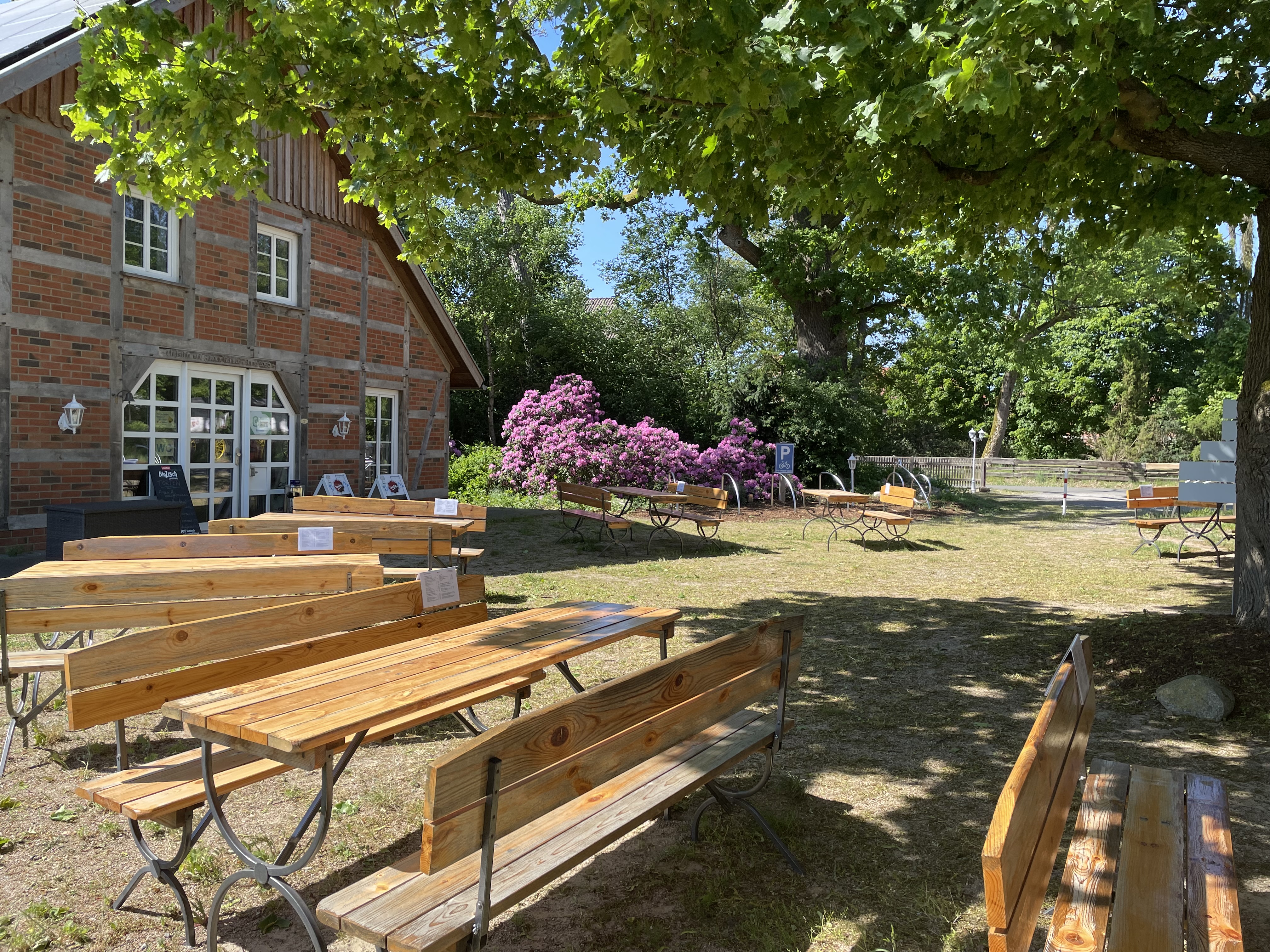 »Unterm Ahorn«
Unser Bier-, Eis- und Kaffeegarten