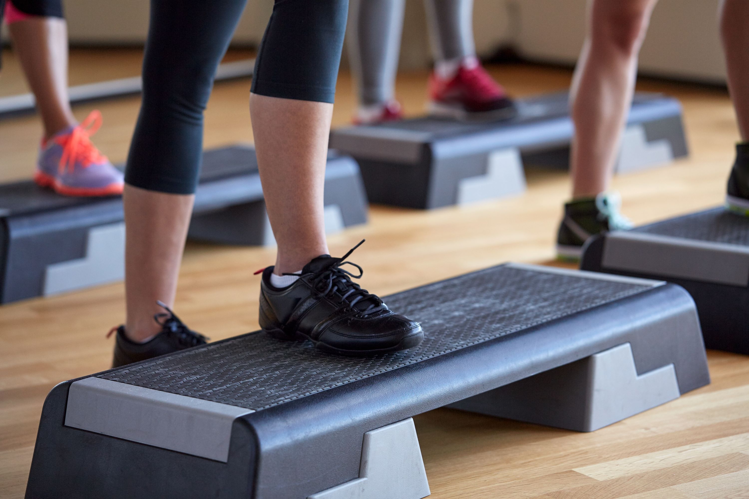 Step aerobics beginners' course