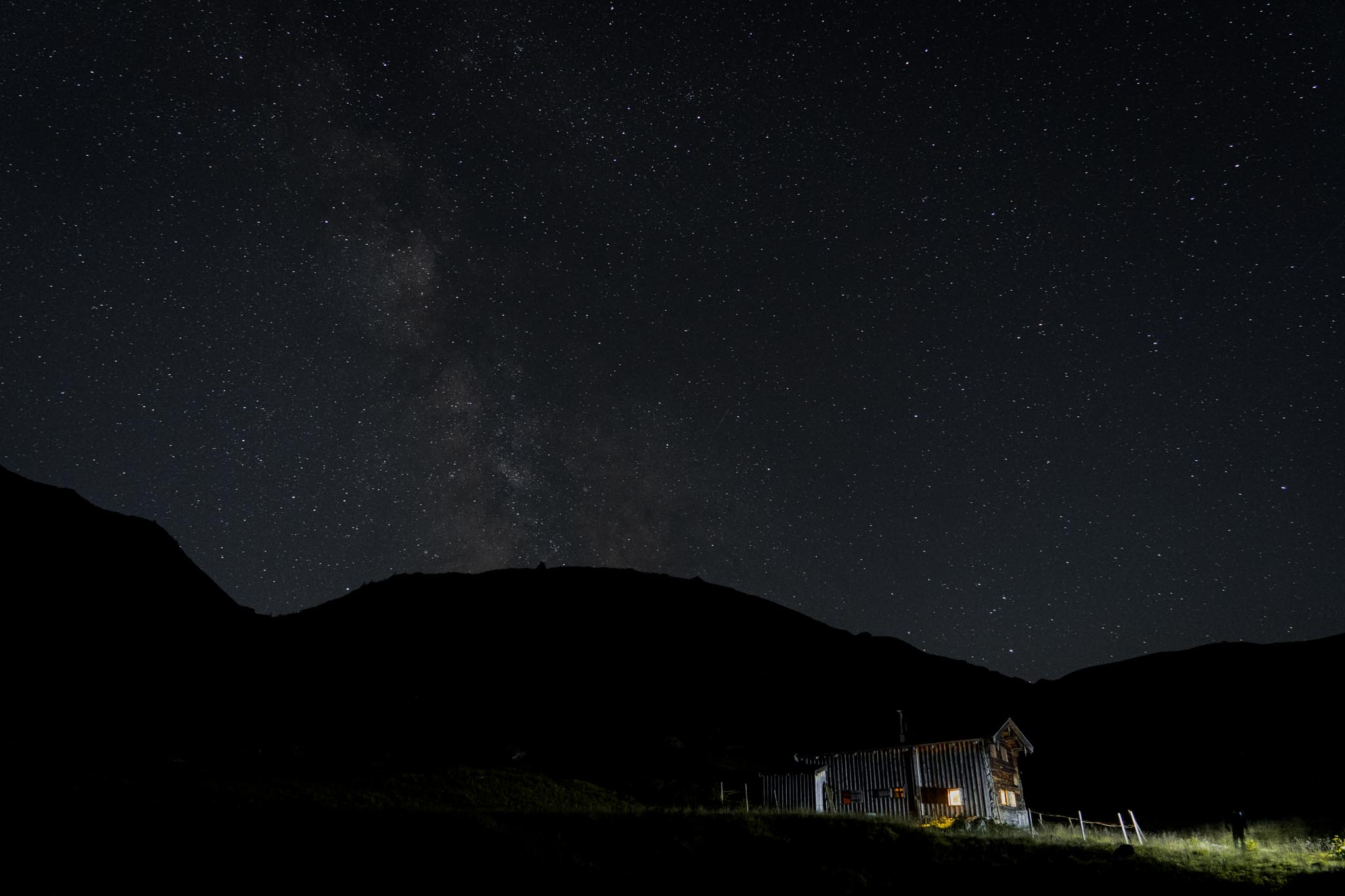 Shooting star nights in August | Starry night experience in a mountain hut 