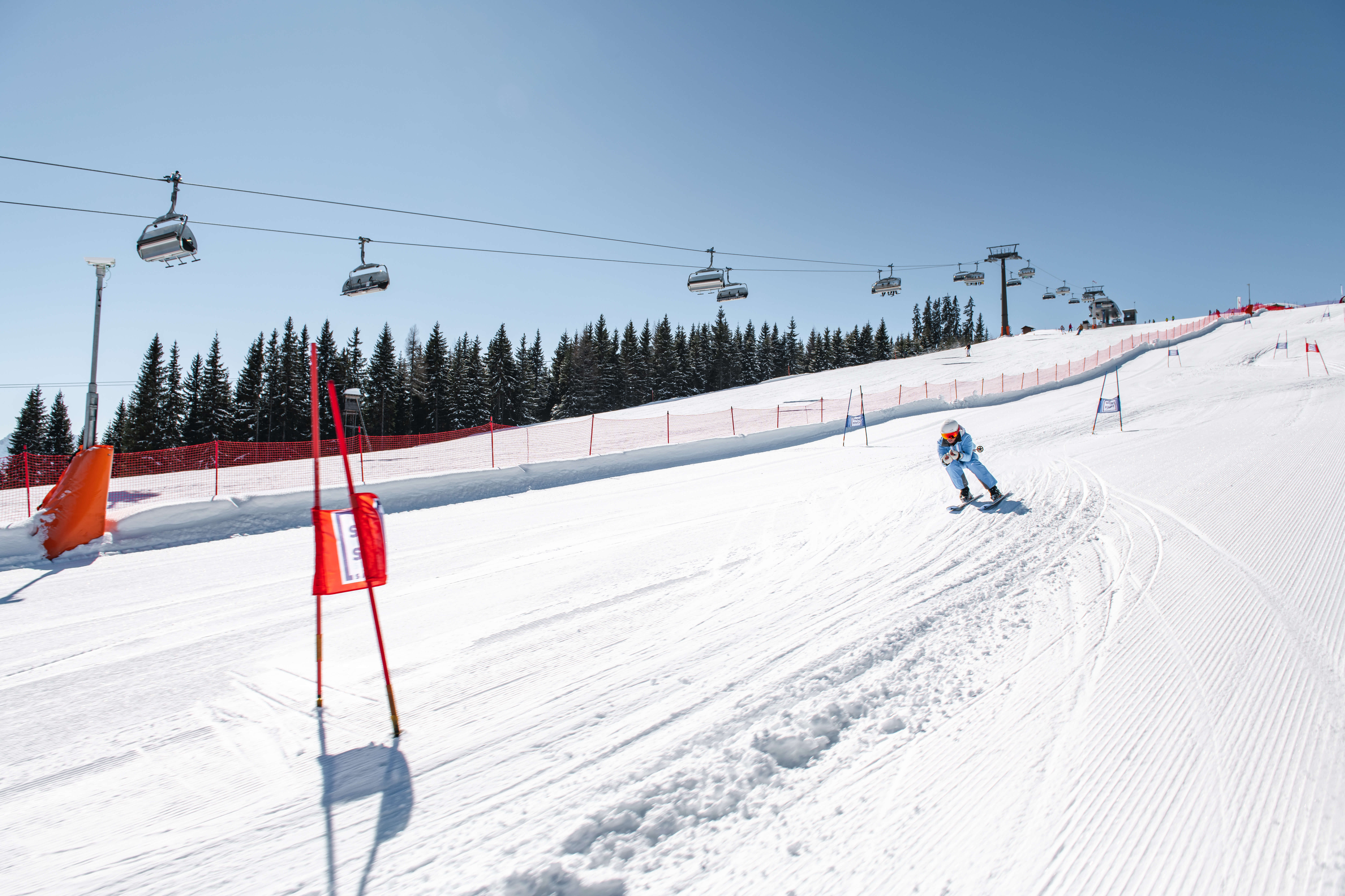 Ski technique training