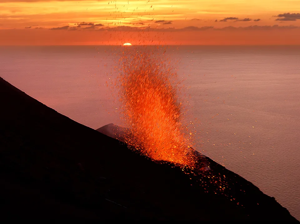 Panarea & Stromboli by night