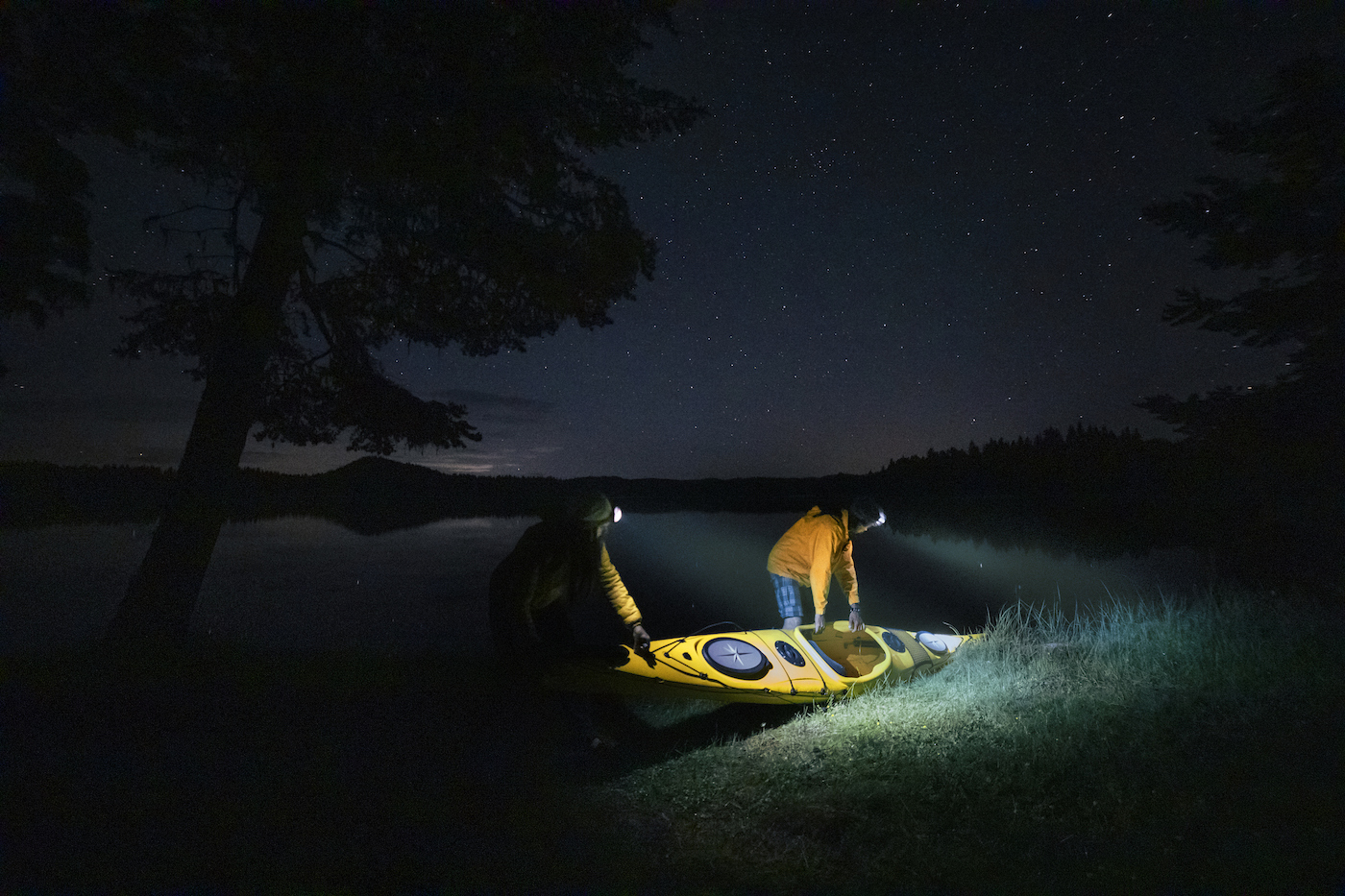 Kayaktour unter Sternen
