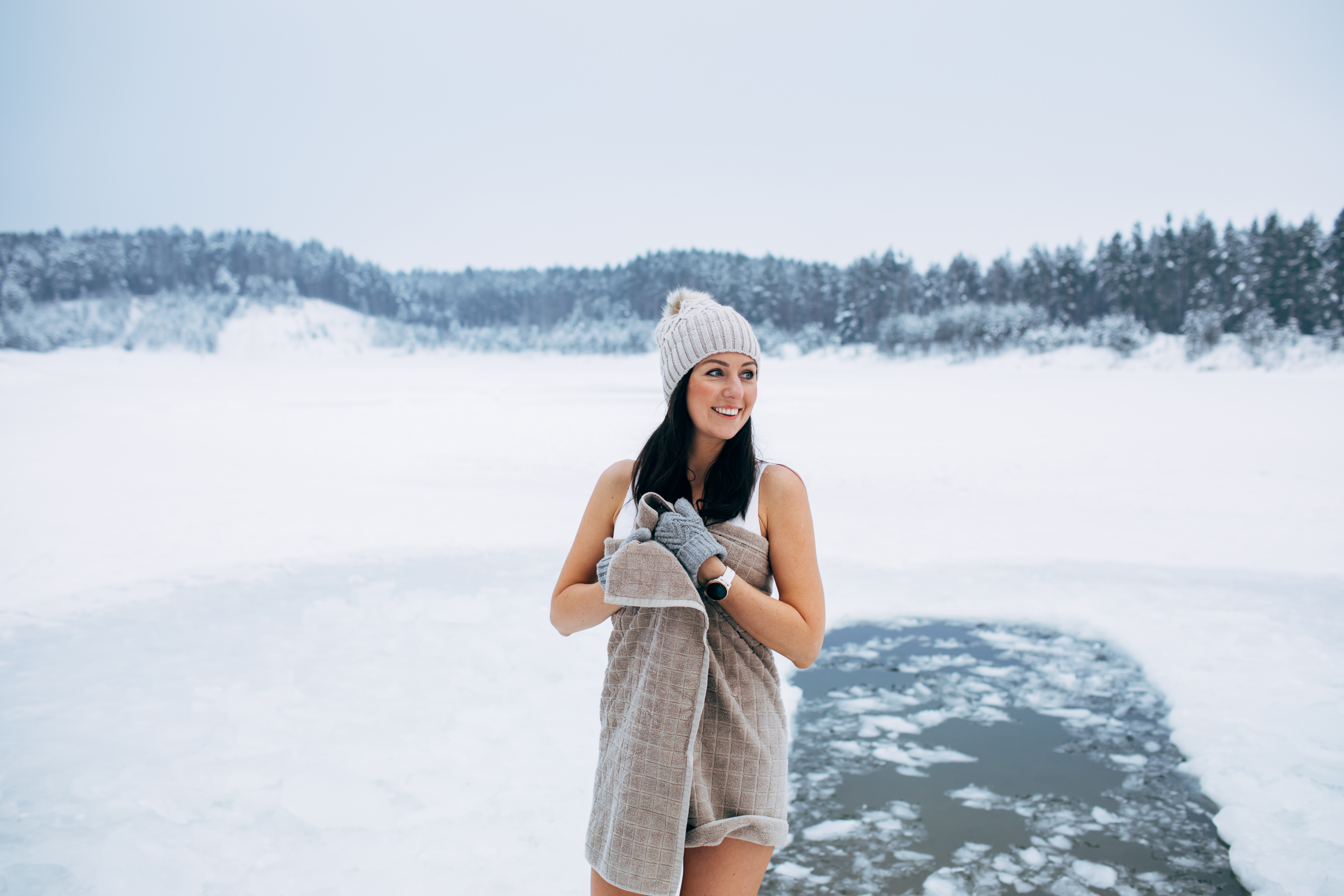 Nichts für Zimperliche: Eisbaden