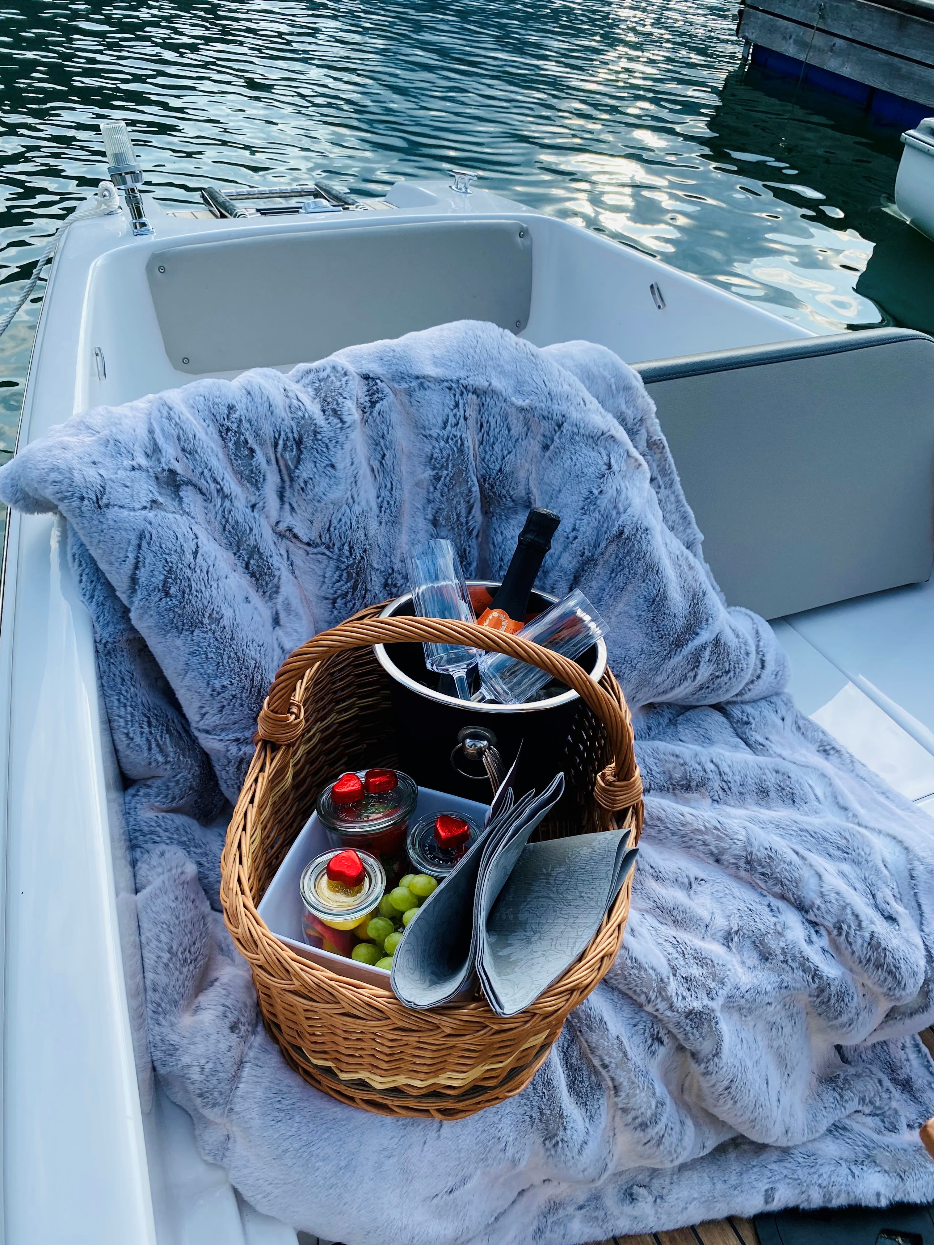 Sonnenuntergangs Tour mit dem Elektroboot