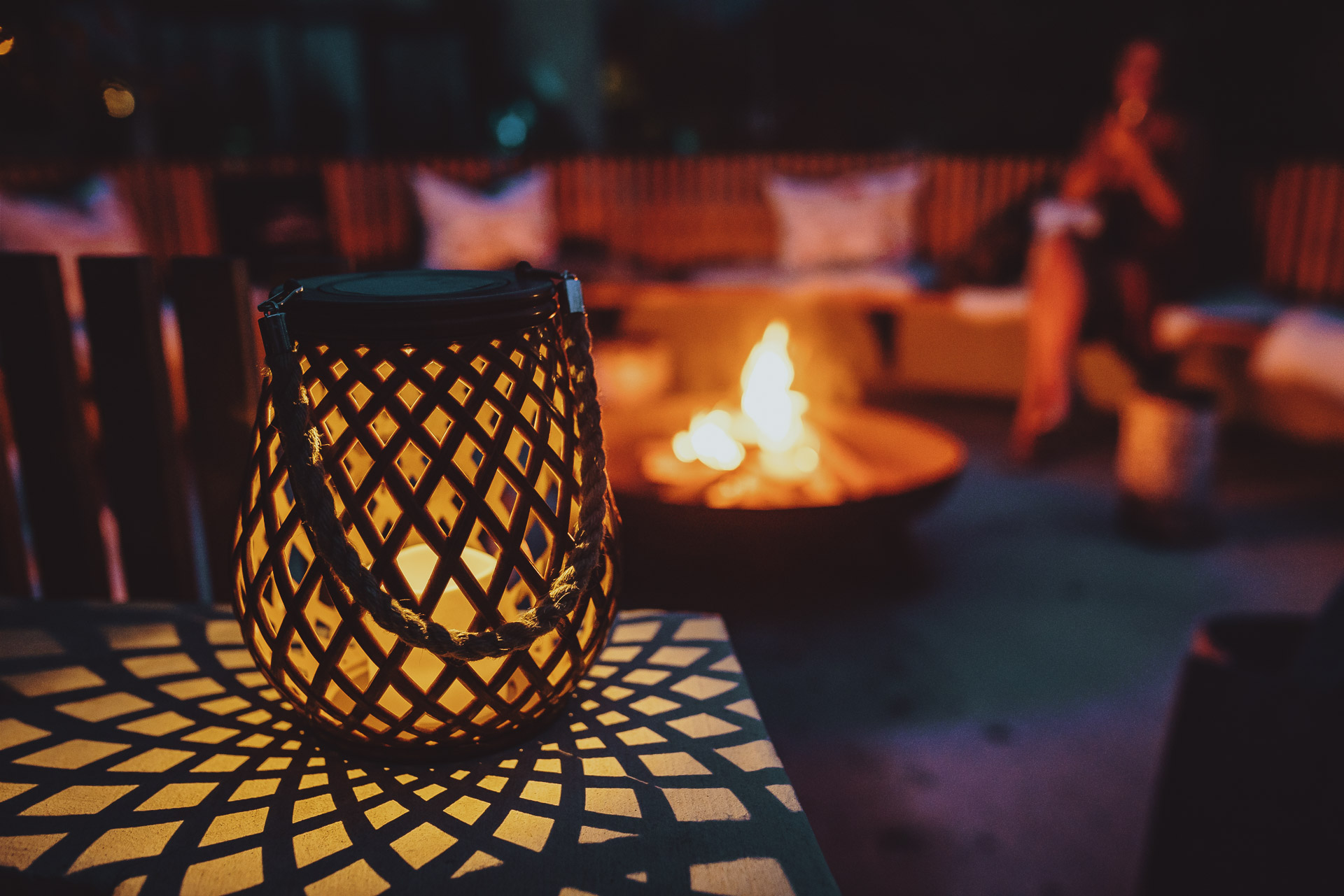 Campfire with marshmallows 