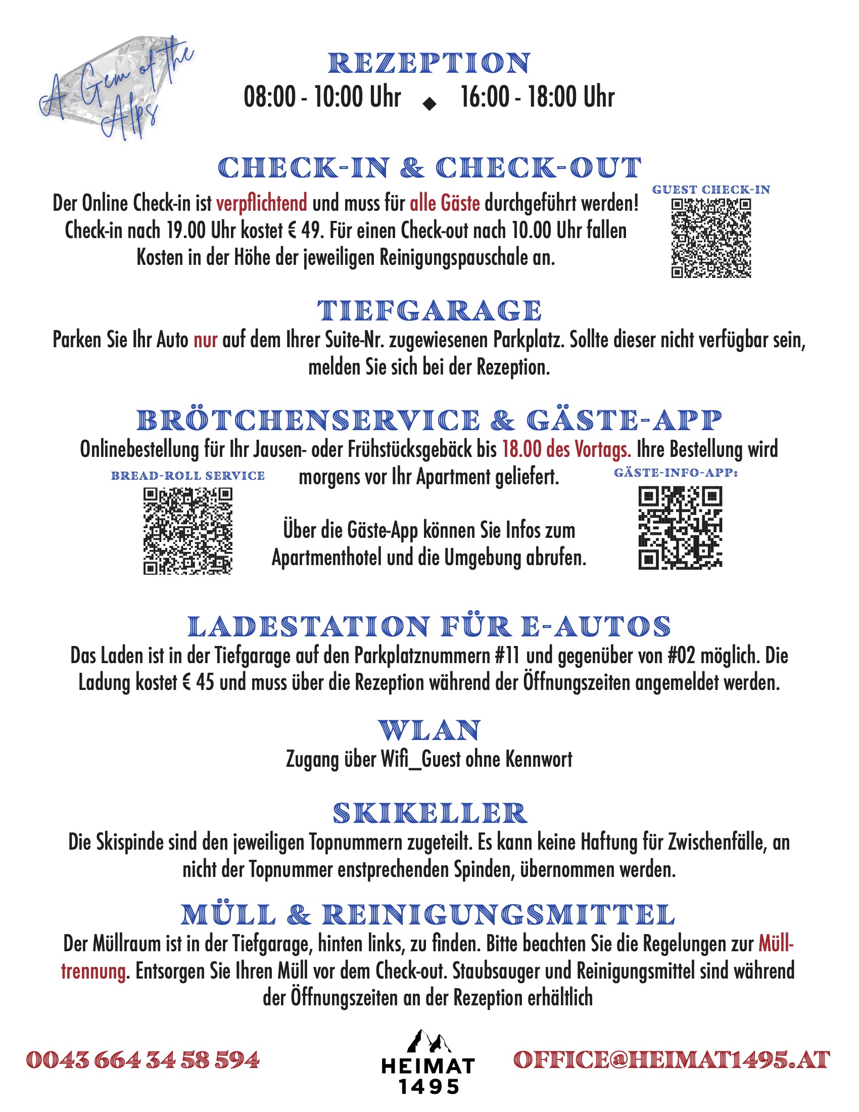 All guest information at a glance