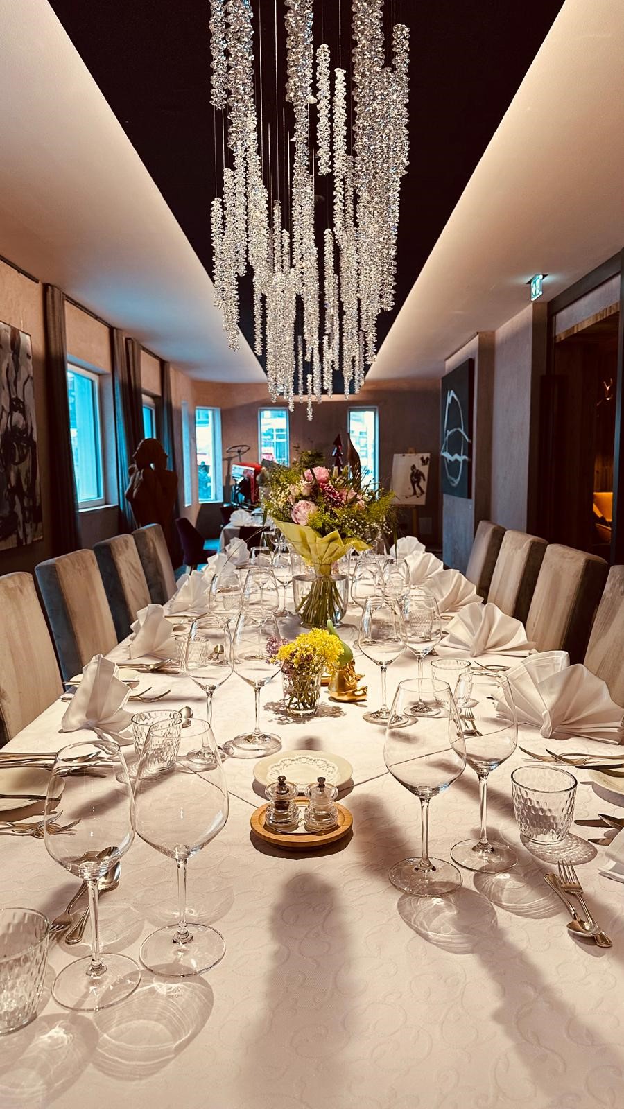 Feiern am Fine Dining Table