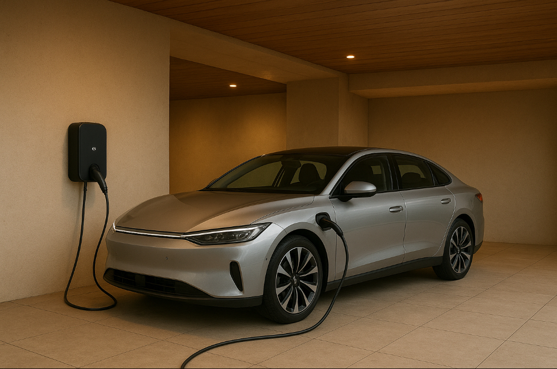 E-car charging station