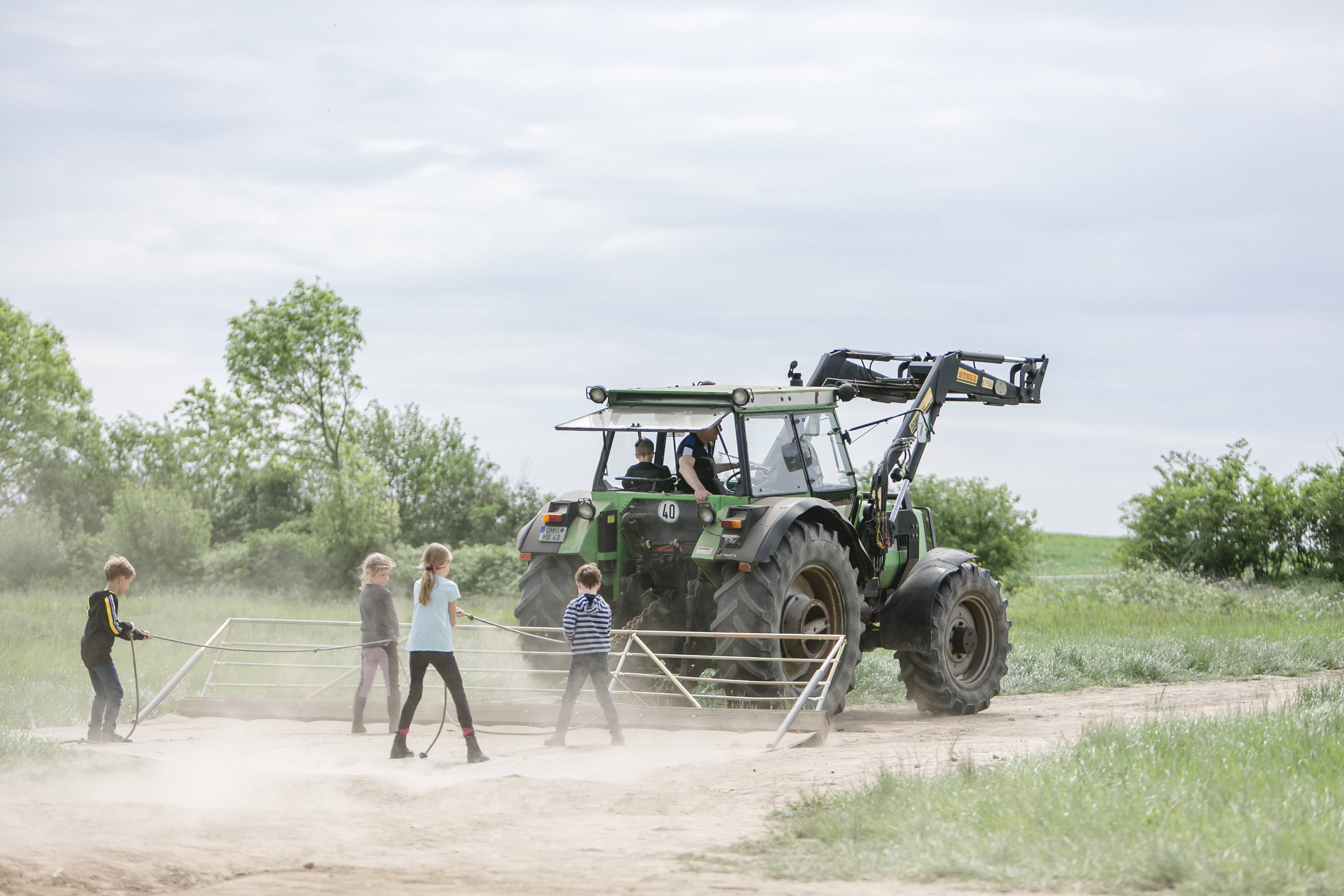 Tractor surfing Christmas edition
