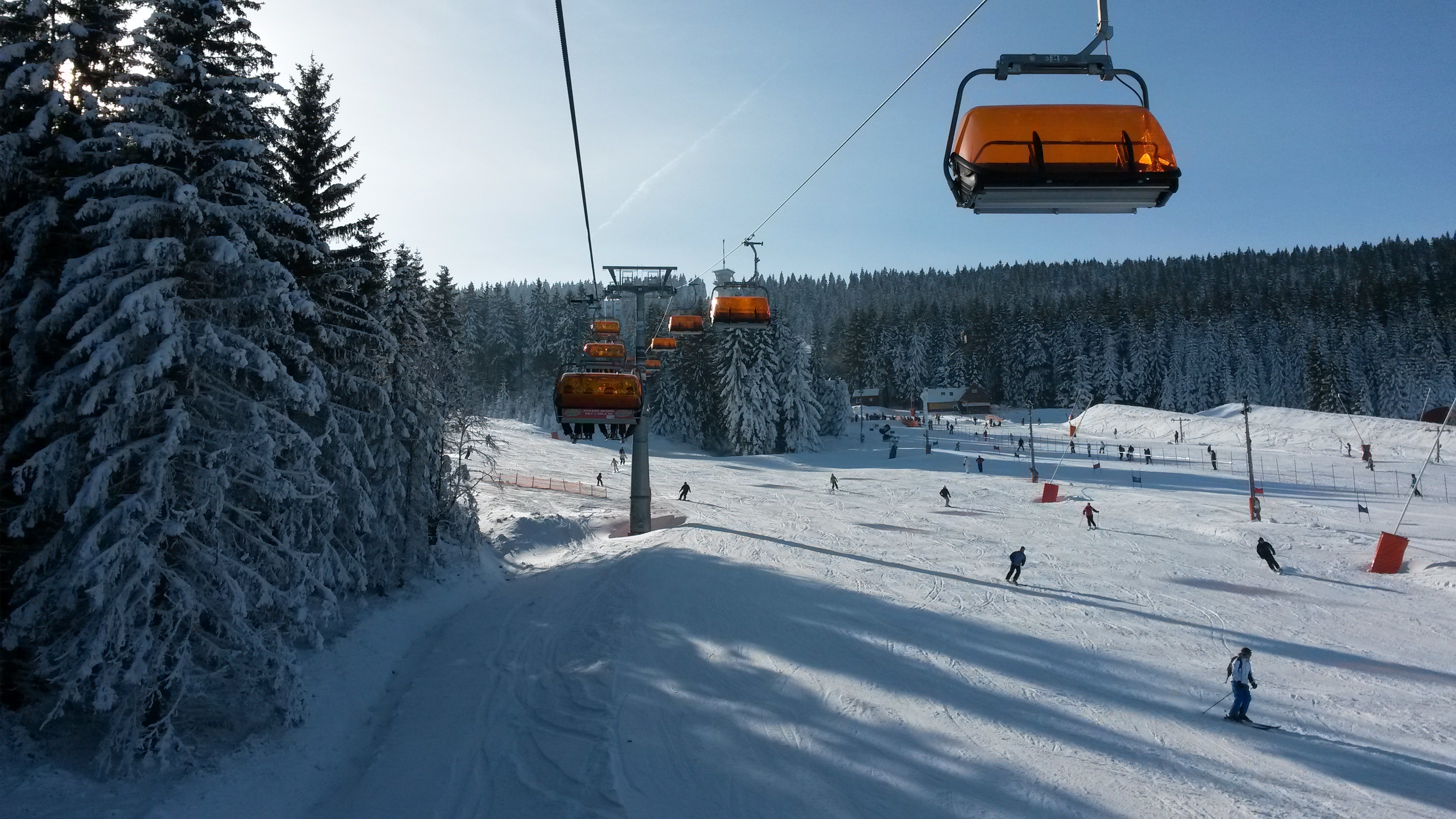 Skiing on the Keilberg (CZ)